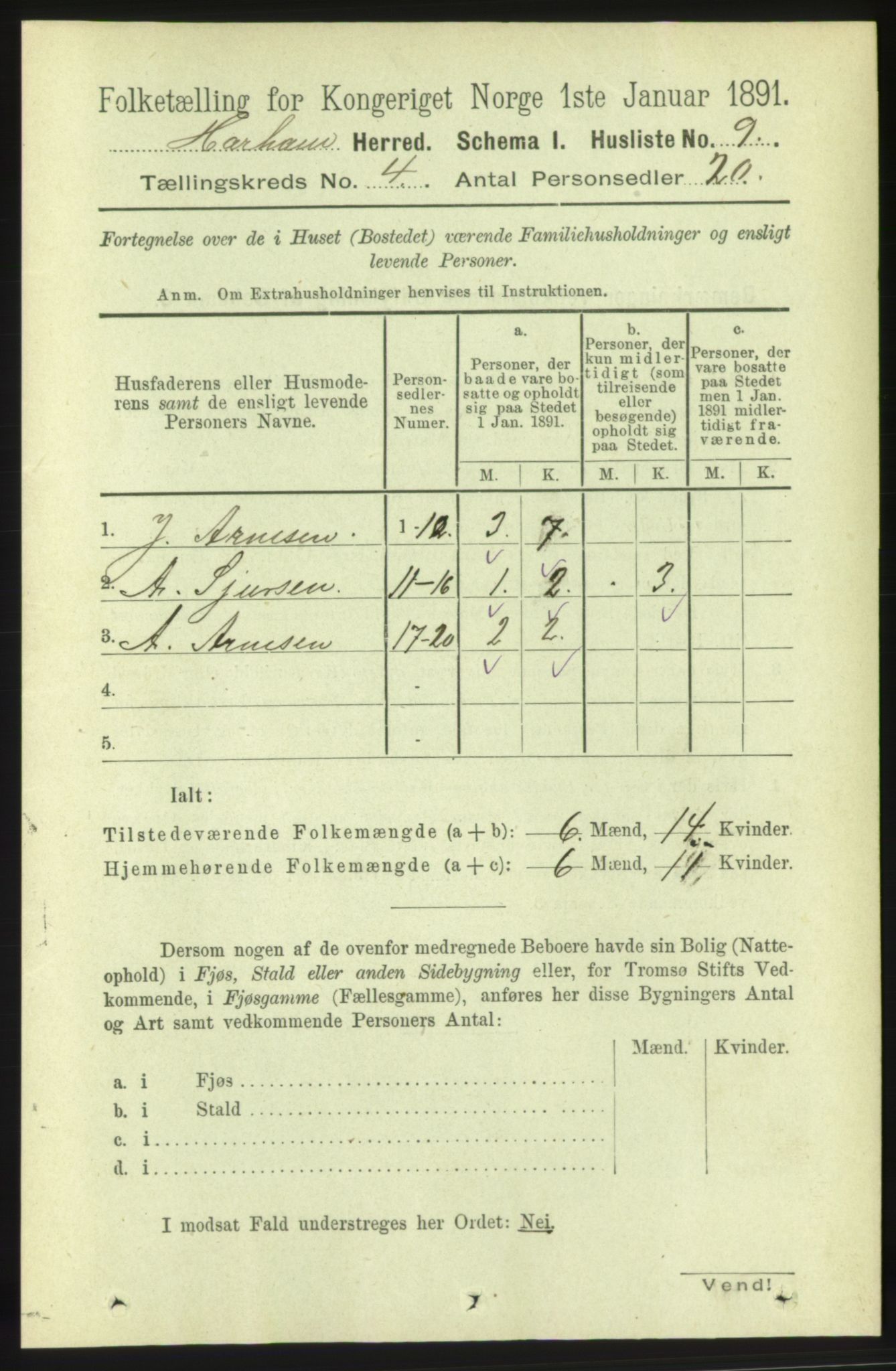 RA, Folketelling 1891 for 1534 Haram herred, 1891, s. 1766