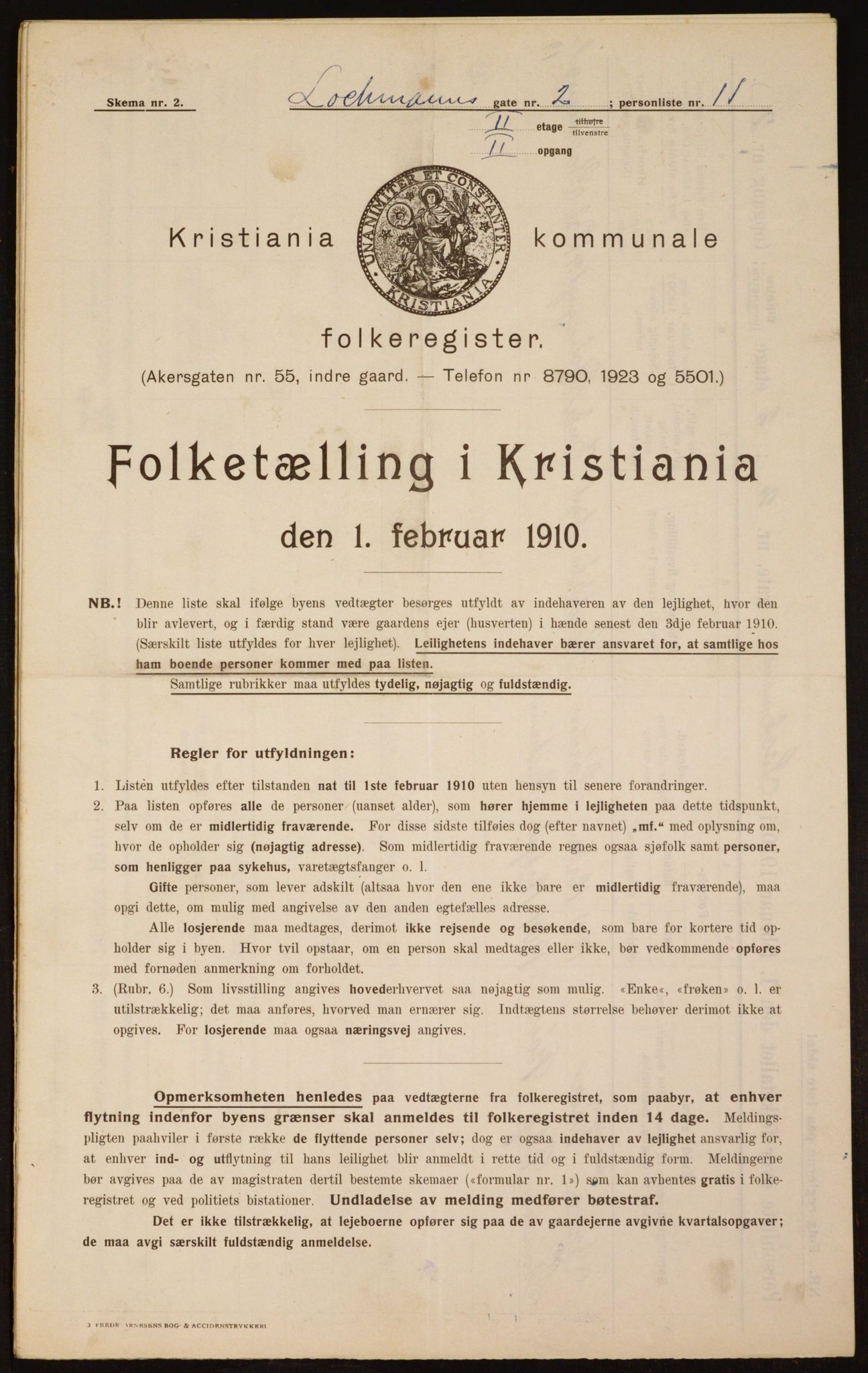 OBA, Kommunal folketelling 1.2.1910 for Kristiania, 1910, s. 56218