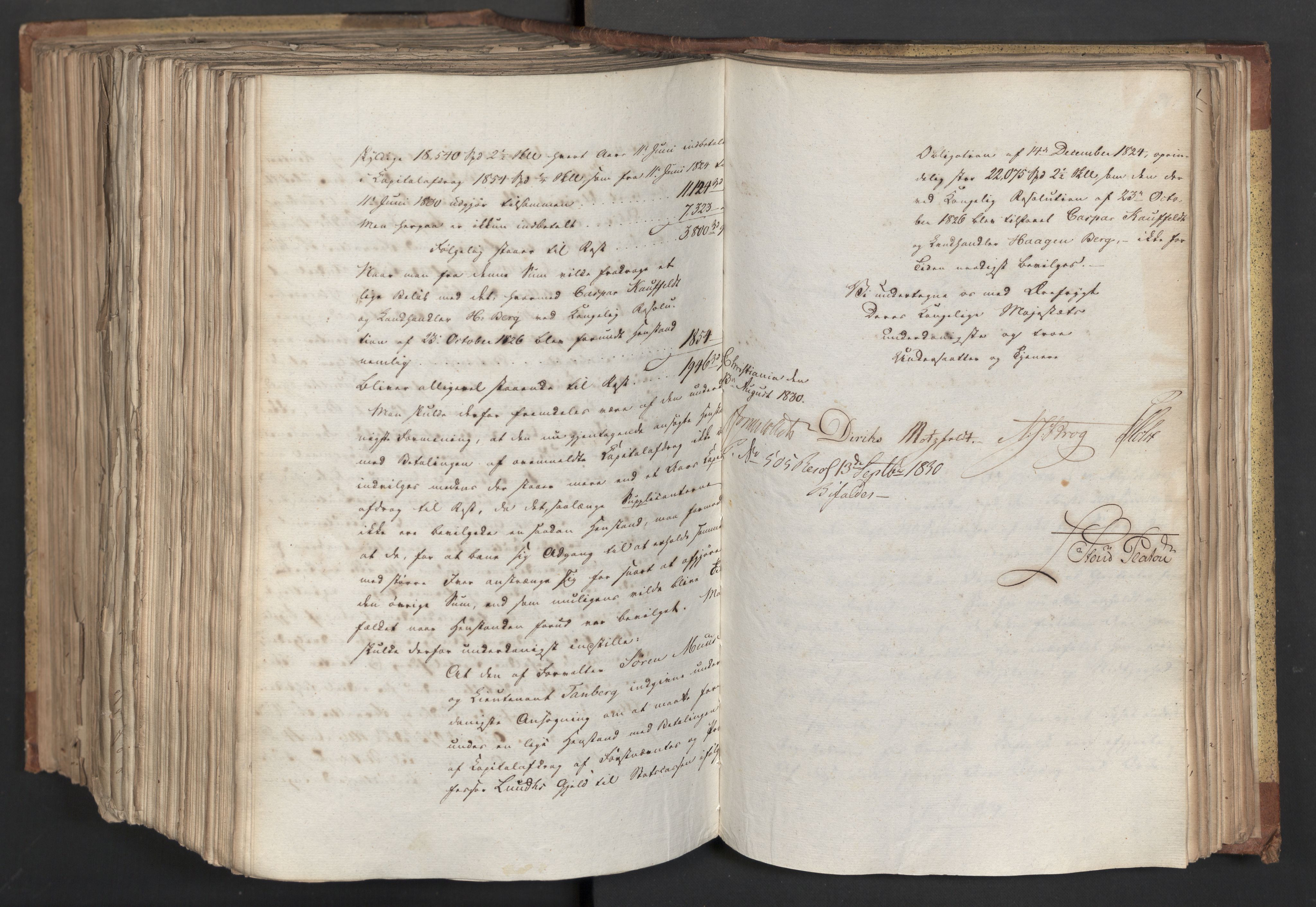 Statsrådsavdelingen i Stockholm, AV/RA-S-1003/D/Da/L0066: Regjeringsinnstillinger nr. 240-449, 1830, s. 705