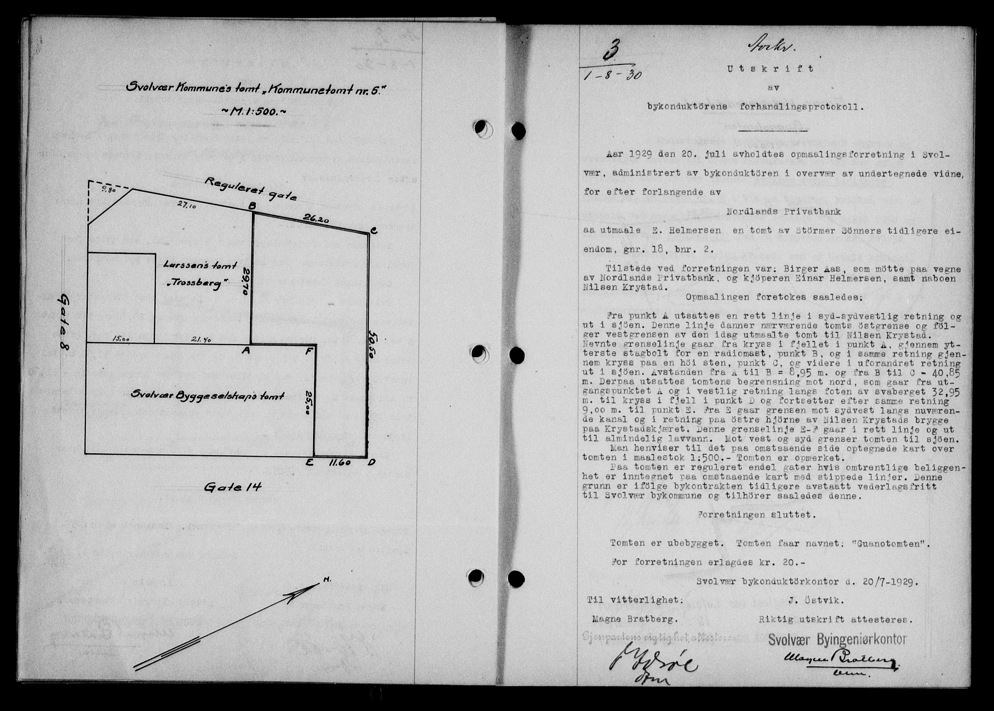 Lofoten sorenskriveri, SAT/A-0017/1/2/2C/L0022b: Pantebok nr. 22b, 1930-1930, Tingl.dato: 01.08.1930