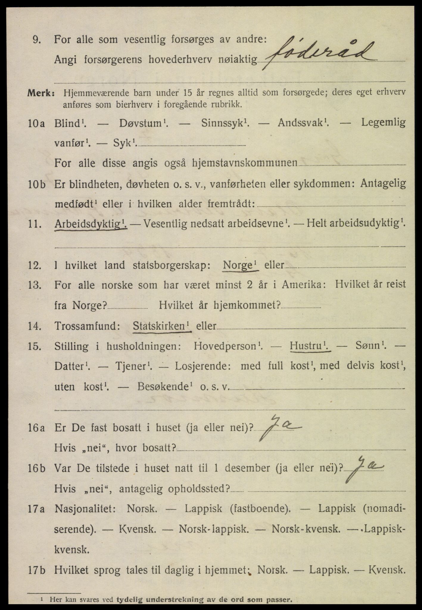 SAT, Folketelling 1920 for 1742 Grong herred, 1920, s. 5100