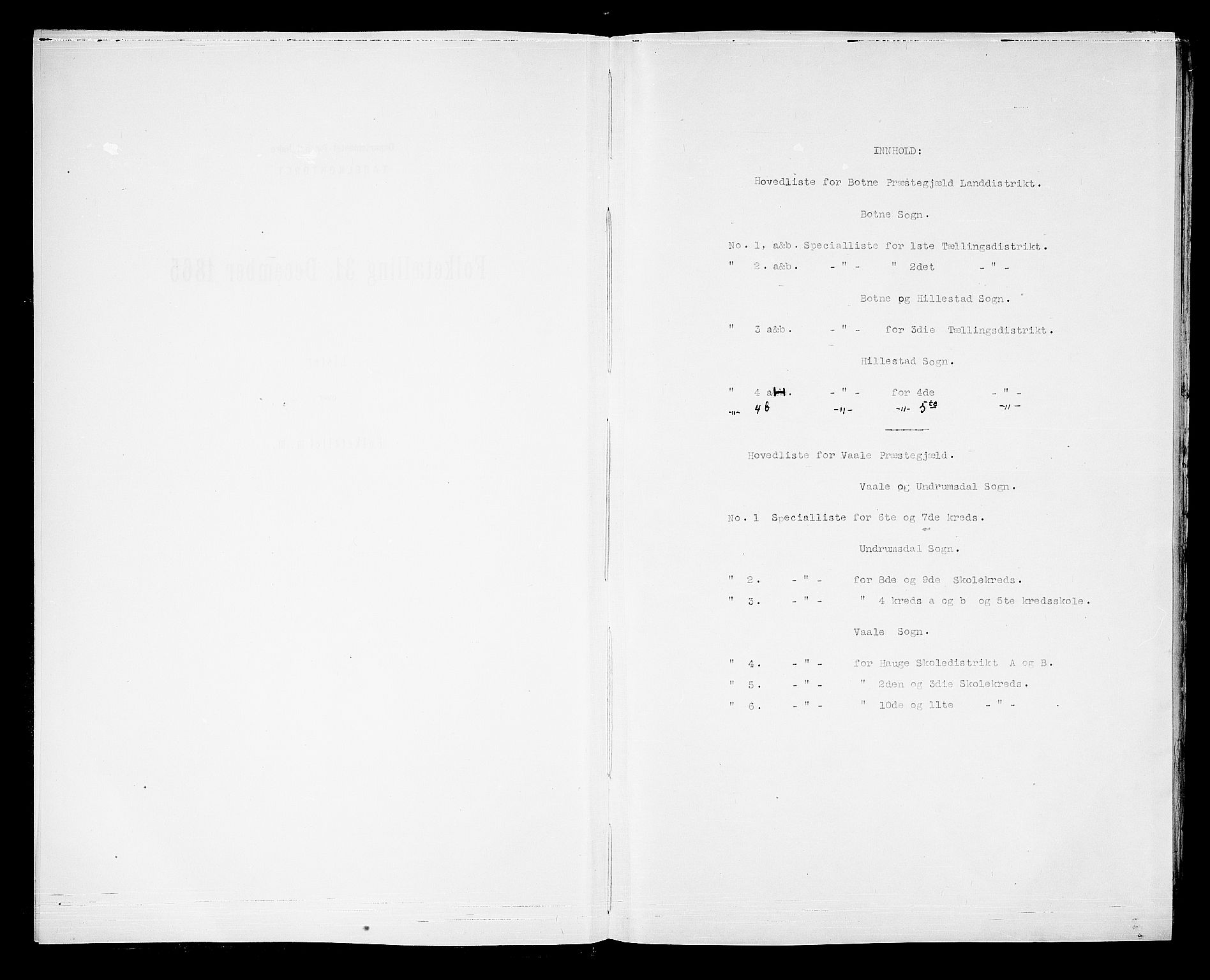 RA, Folketelling 1865 for 0715L Botne prestegjeld, Botne sokn og Hillestad sokn, 1865, s. 4