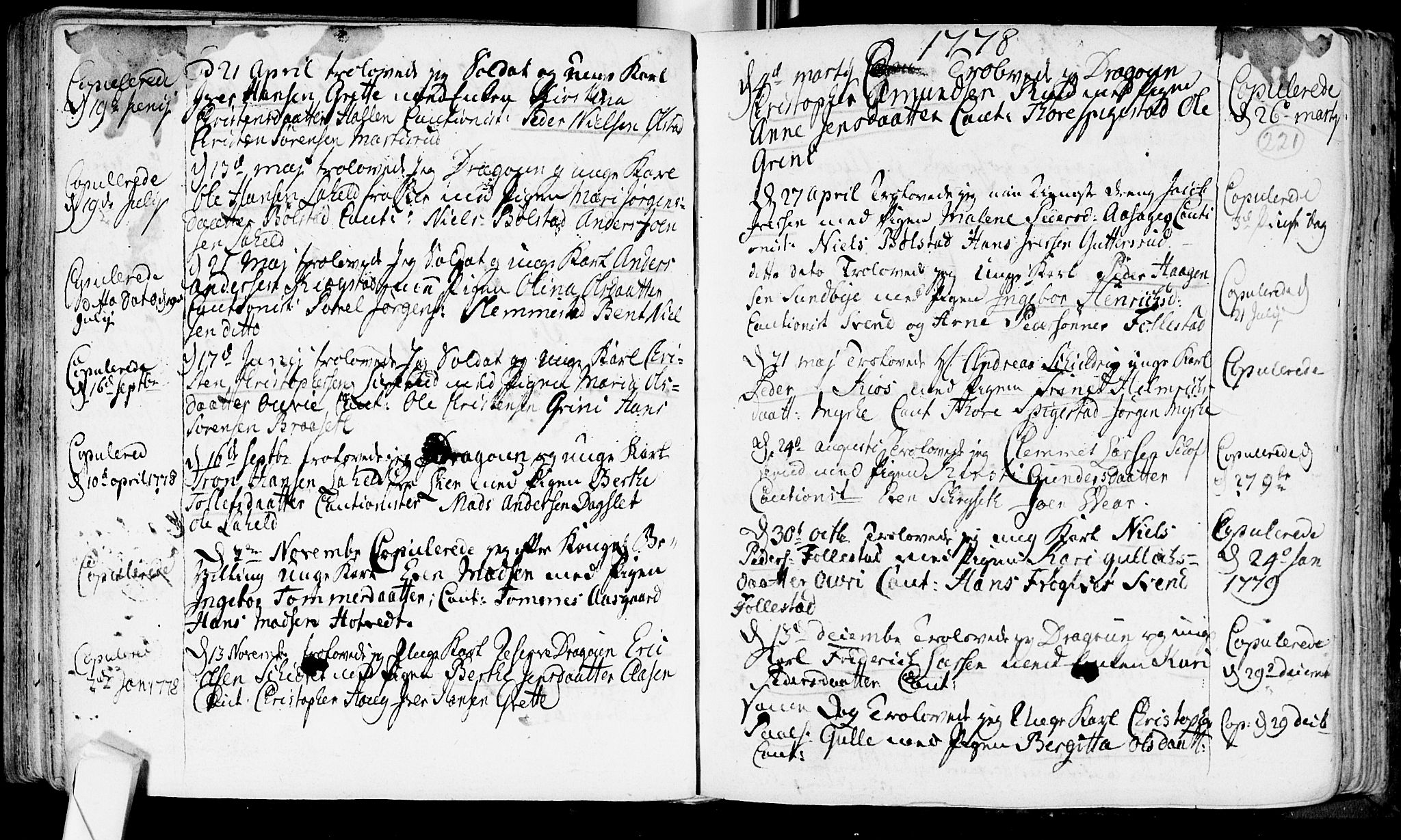 Røyken kirkebøker, SAKO/A-241/F/Fa/L0002: Ministerialbok nr. 2, 1731-1782, s. 221
