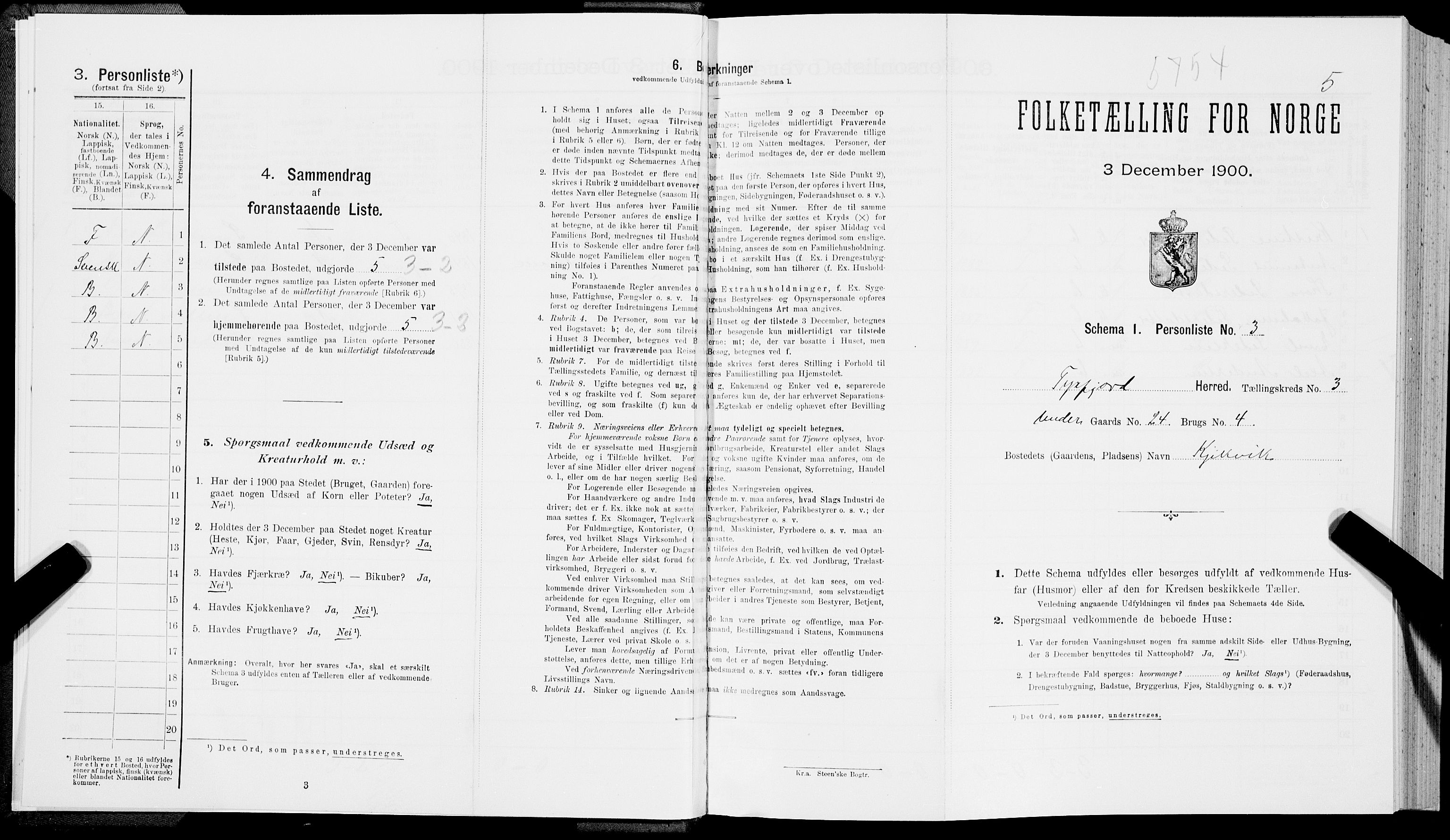 SAT, Folketelling 1900 for 1850 Tysfjord herred, 1900, s. 301