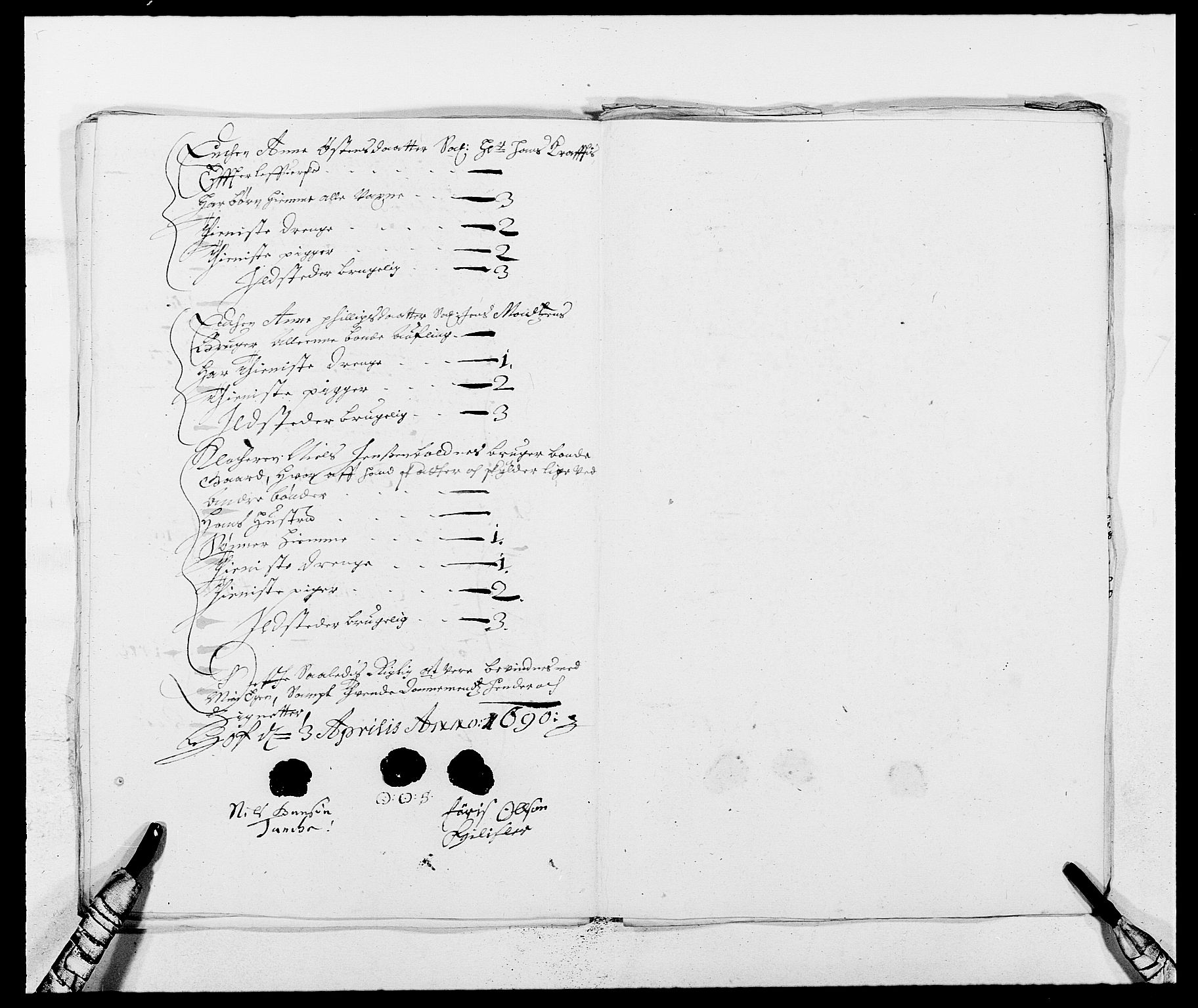 Rentekammeret inntil 1814, Reviderte regnskaper, Fogderegnskap, AV/RA-EA-4092/R13/L0828: Fogderegnskap Solør, Odal og Østerdal, 1690, s. 300