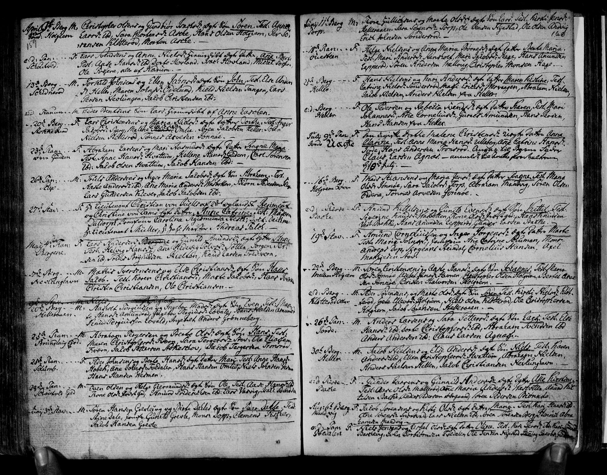 Brunlanes kirkebøker, SAKO/A-342/F/Fa/L0001: Ministerialbok nr. I 1, 1766-1801, s. 159-160