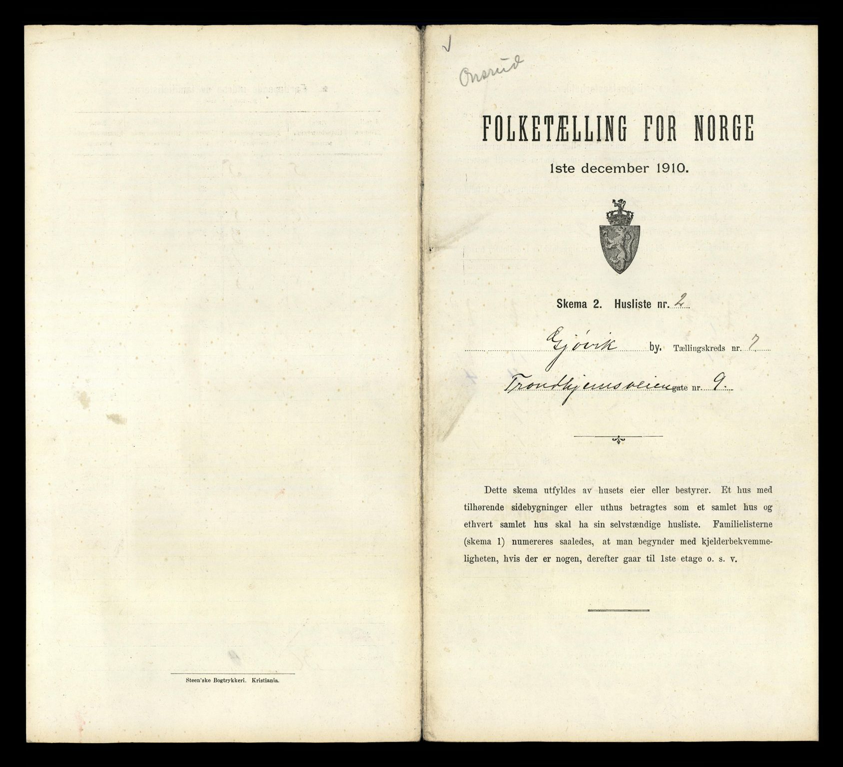 RA, Folketelling 1910 for 0502 Gjøvik kjøpstad, 1910, s. 1612