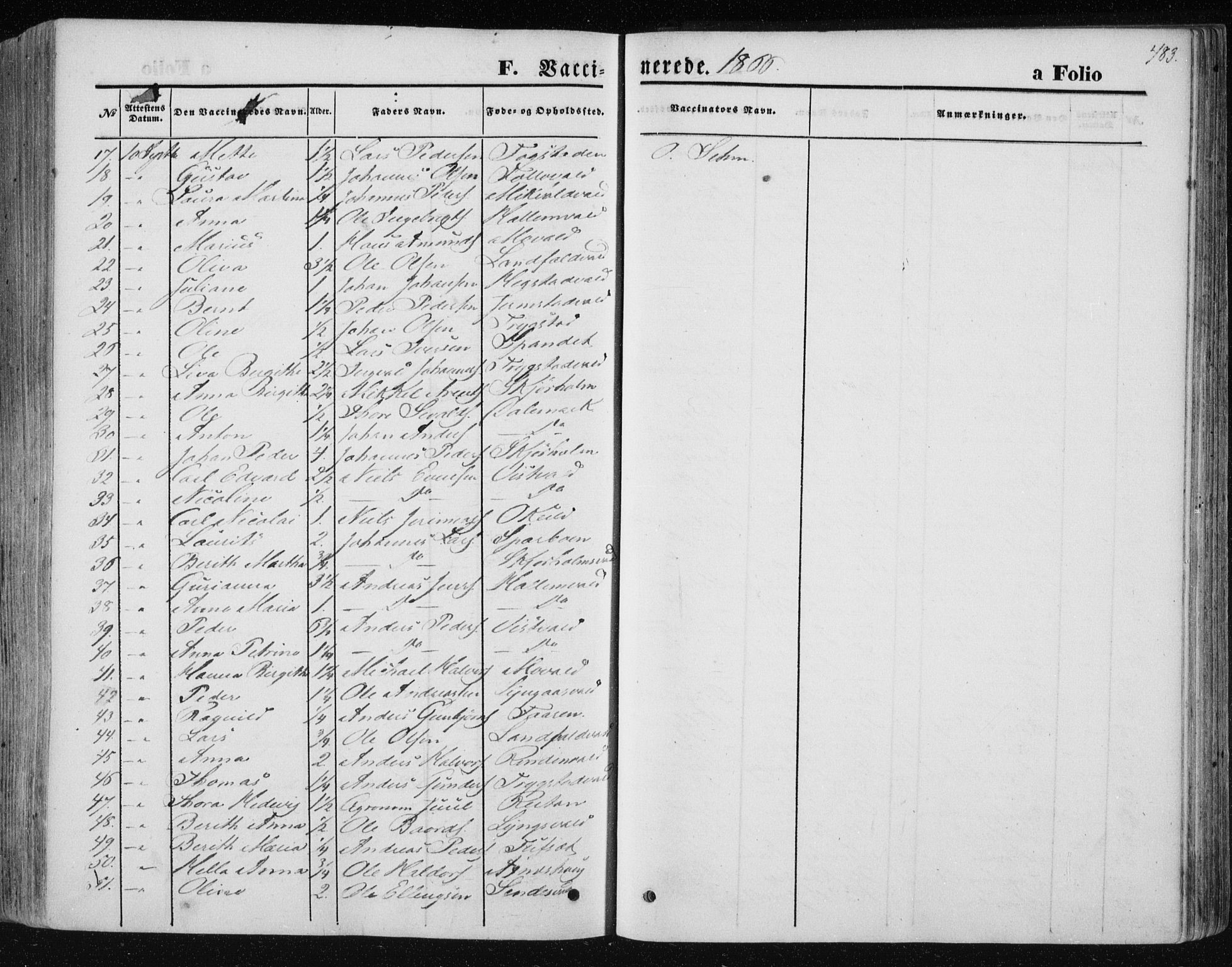 Ministerialprotokoller, klokkerbøker og fødselsregistre - Nord-Trøndelag, SAT/A-1458/723/L0241: Ministerialbok nr. 723A10, 1860-1869, s. 483