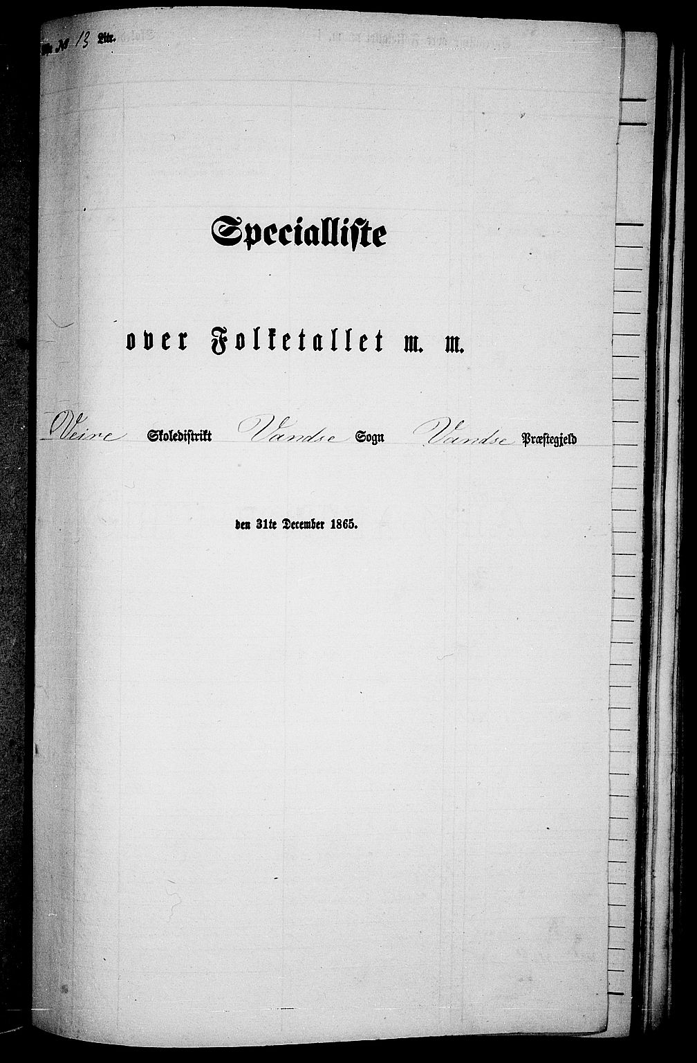 RA, Folketelling 1865 for 1041L Vanse prestegjeld, Vanse sokn og Farsund landsokn, 1865, s. 149
