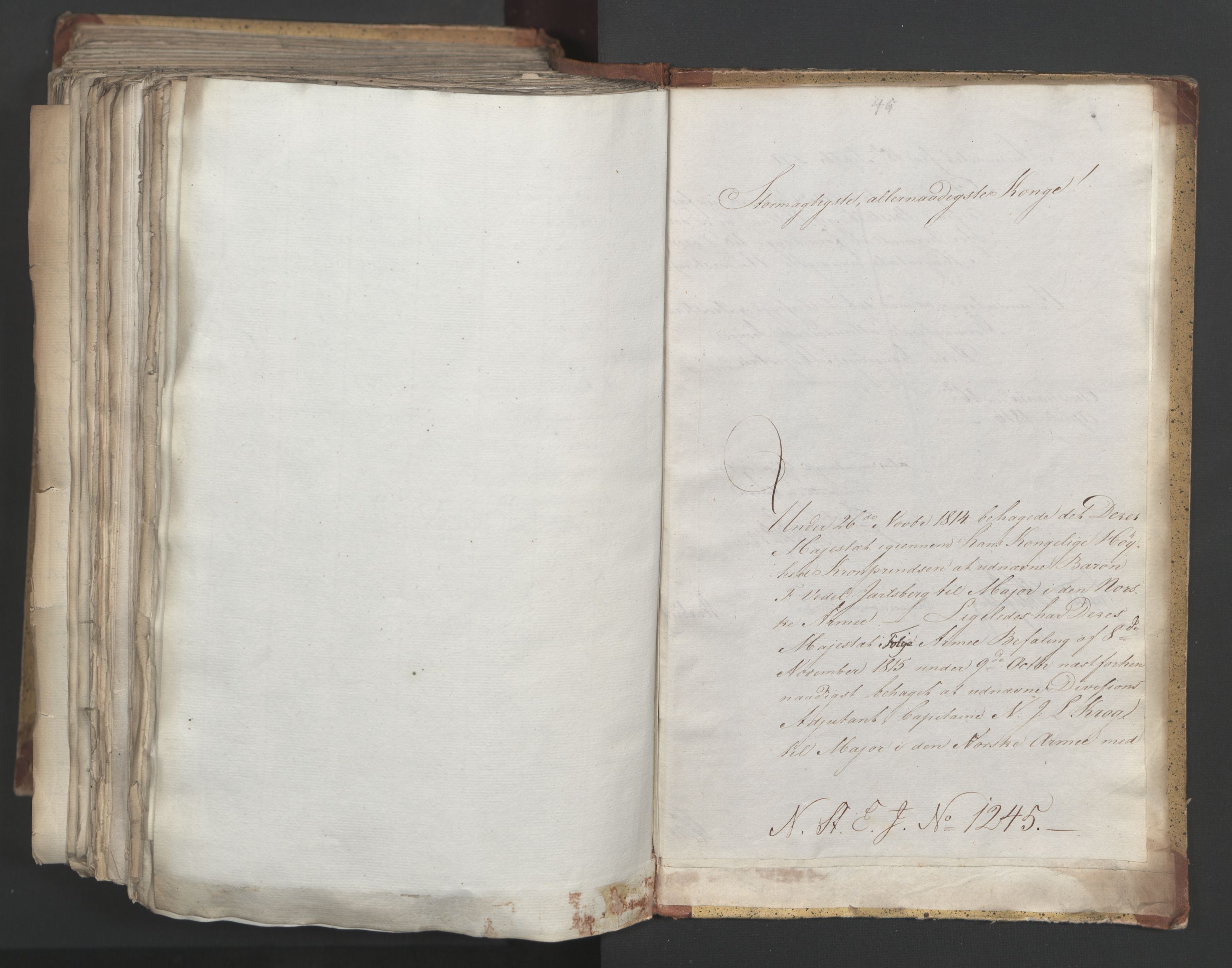 Statsrådsavdelingen i Stockholm, RA/S-1003/D/Da/L0005: Regjeringsinnstillinger nr. 1000-1246, 1816, s. 585