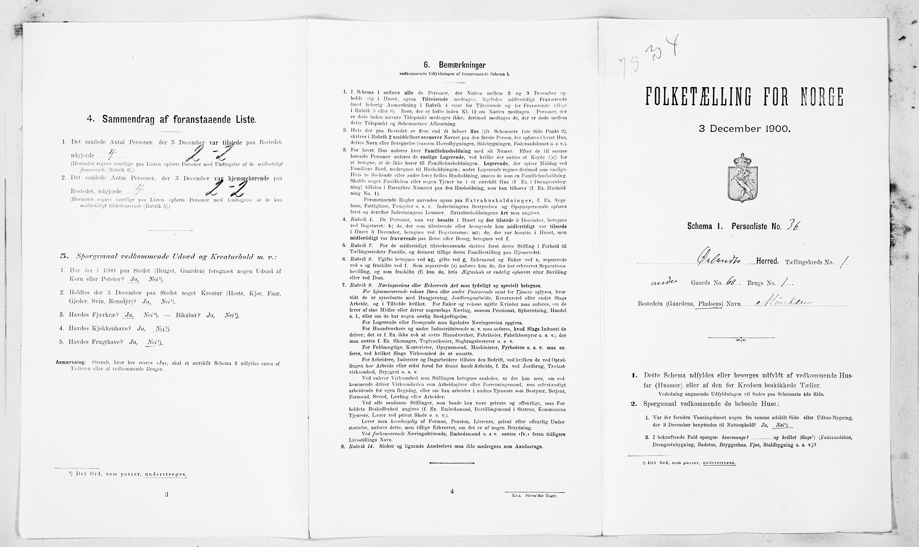 SAT, Folketelling 1900 for 1621 Ørland herred, 1900, s. 158