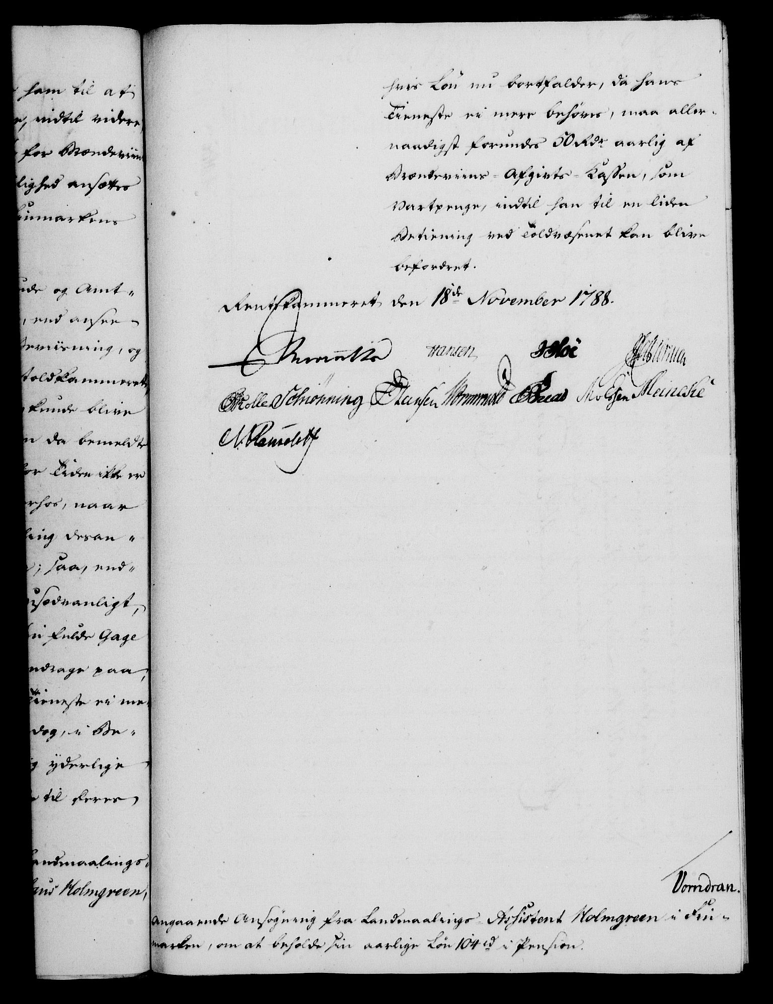 Rentekammeret, Kammerkanselliet, RA/EA-3111/G/Gf/Gfa/L0070: Norsk relasjons- og resolusjonsprotokoll (merket RK 52.70), 1788, s. 614