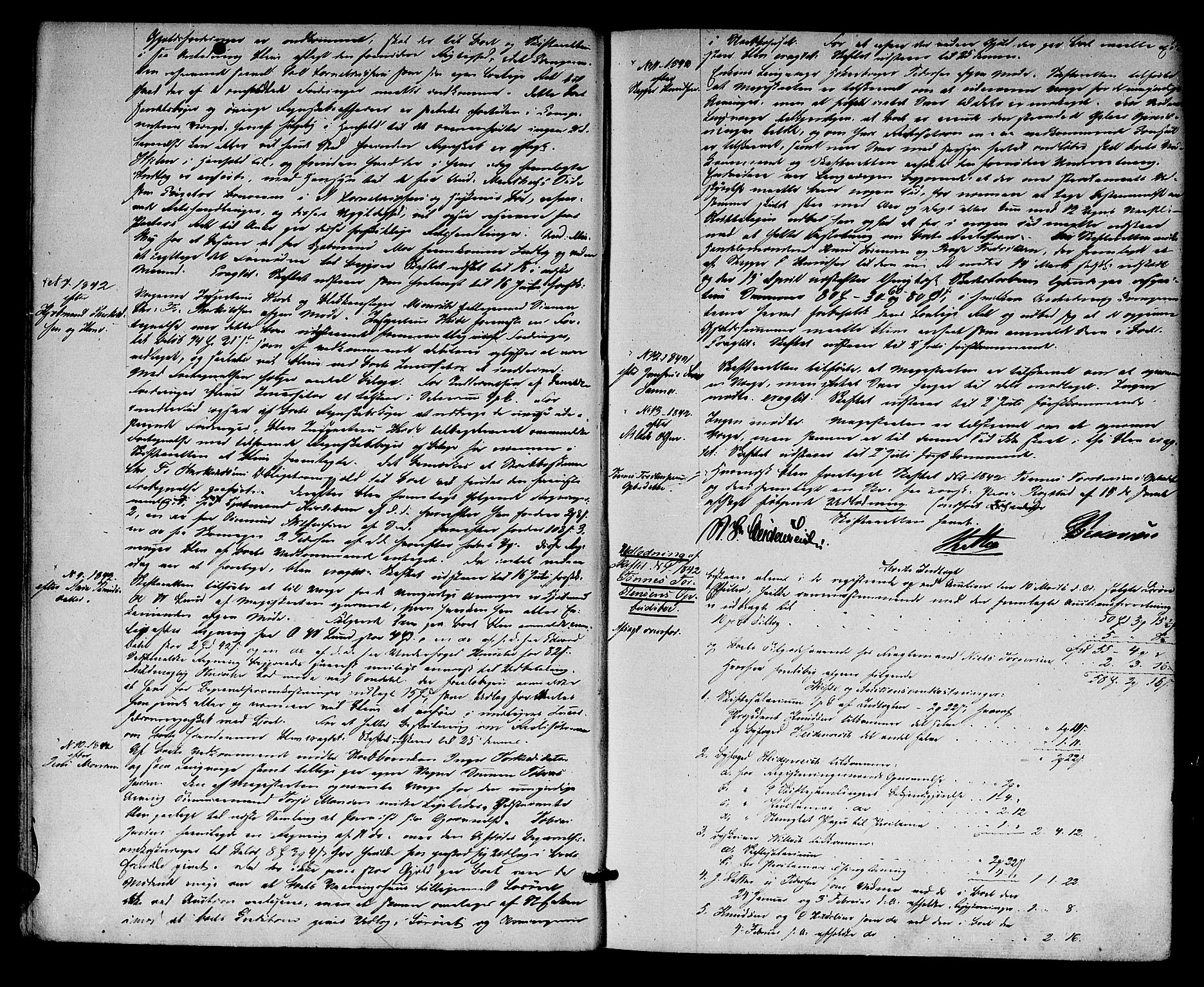 Kristiansand byrett, AV/SAK-1223-0001/H/Hc/L0023: Skifteprotokoll nr. 19, 1842-1845, s. 10b-11a