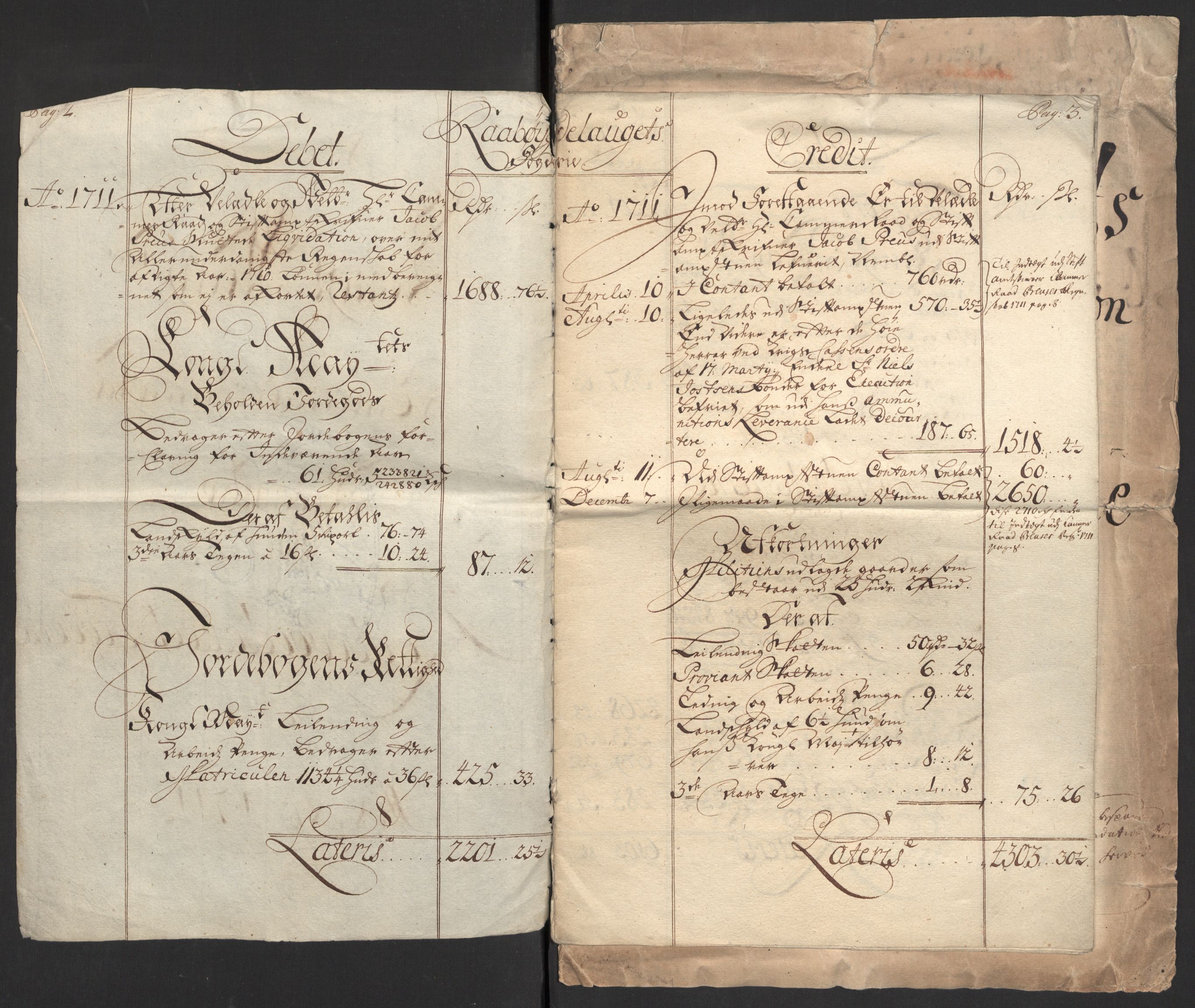 Rentekammeret inntil 1814, Reviderte regnskaper, Fogderegnskap, RA/EA-4092/R40/L2449: Fogderegnskap Råbyggelag, 1709-1711, s. 246