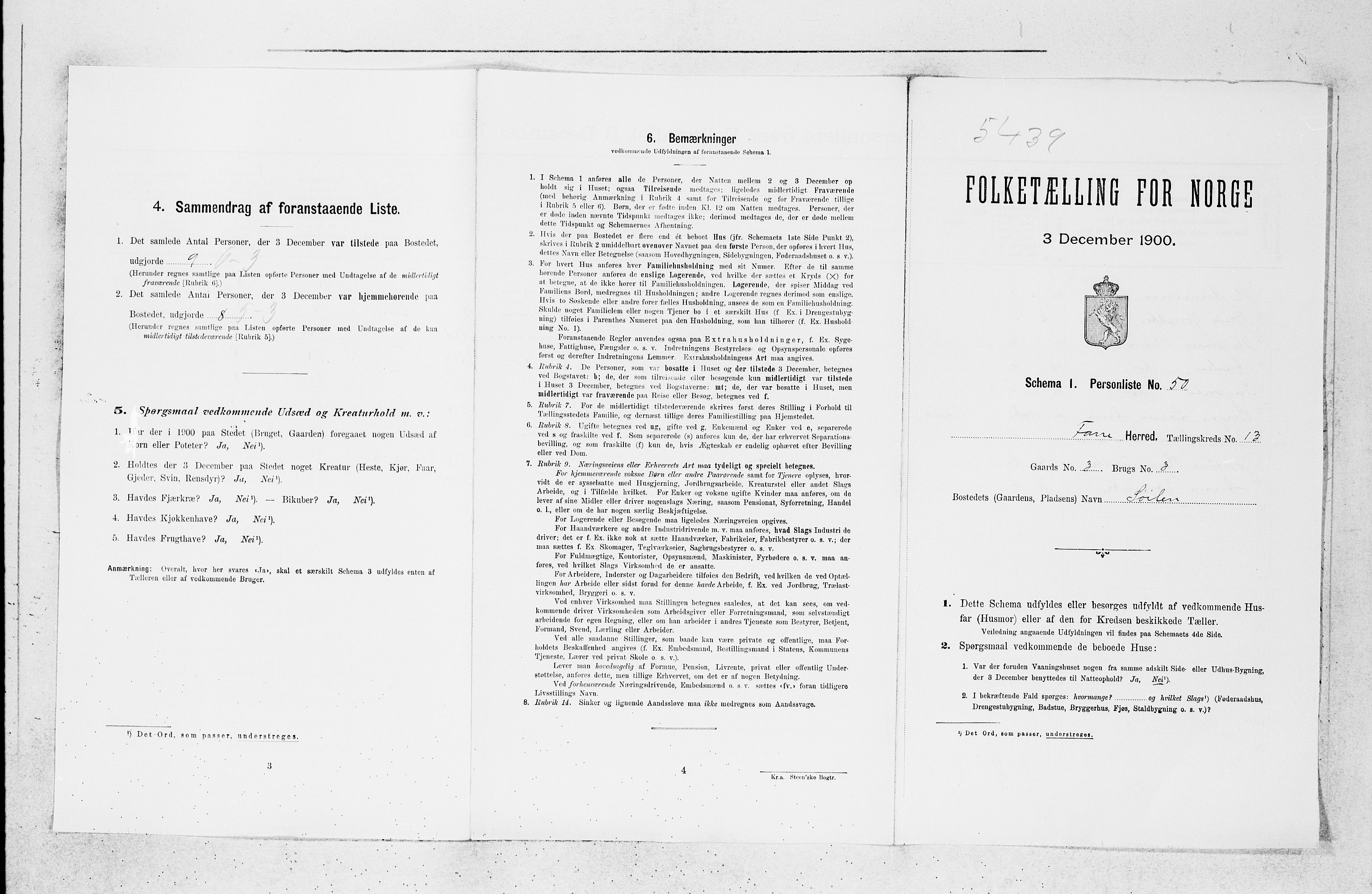 SAB, Folketelling 1900 for 1249 Fana herred, 1900, s. 1712