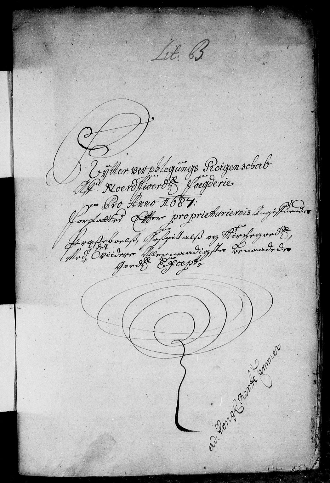 Rentekammeret inntil 1814, Reviderte regnskaper, Stiftamtstueregnskaper, Bergen stiftamt, RA/EA-6043/R/Rc/L0084: Bergen stiftamt, 1687