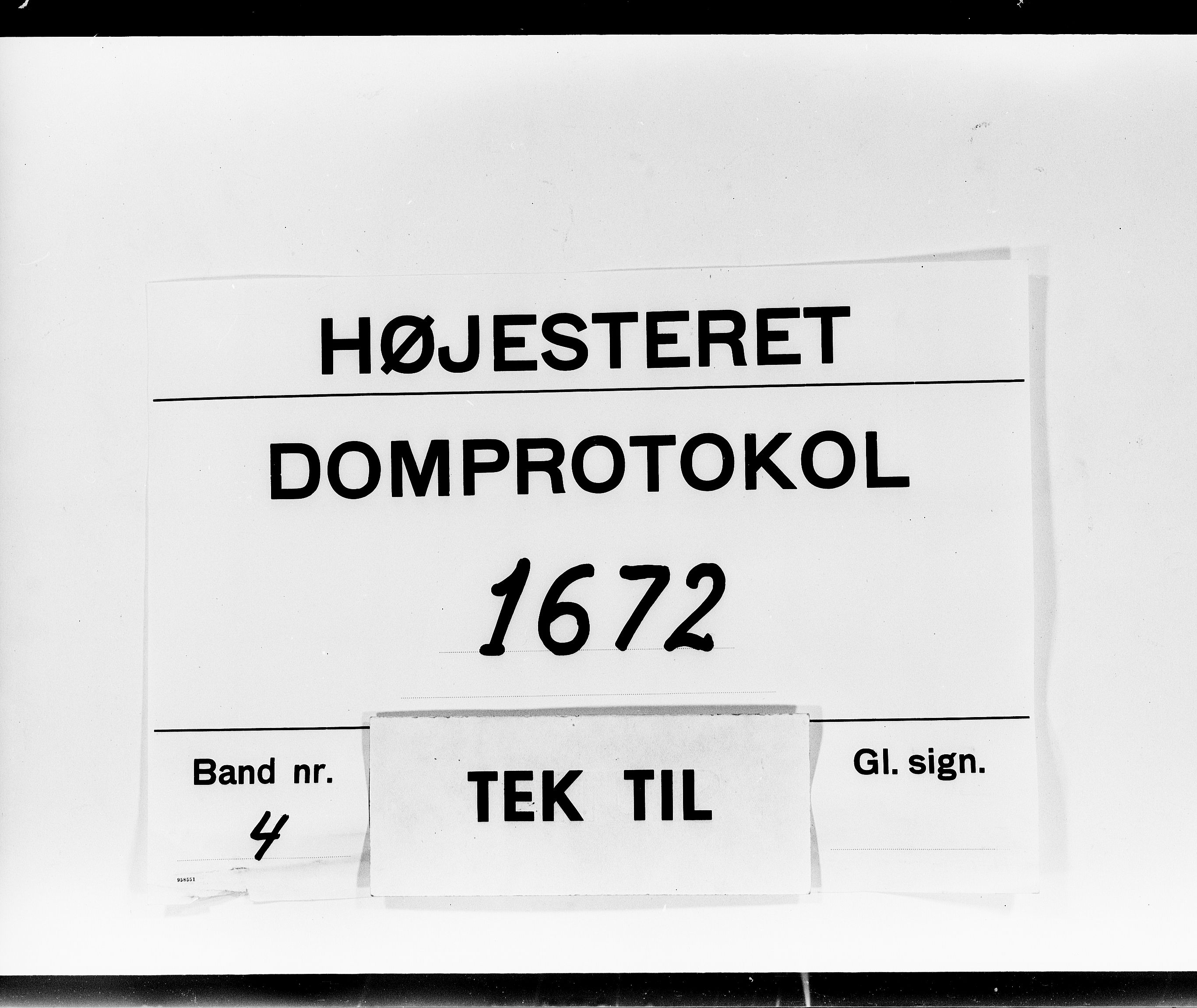 Højesteret, DRA/A-0009, 1672