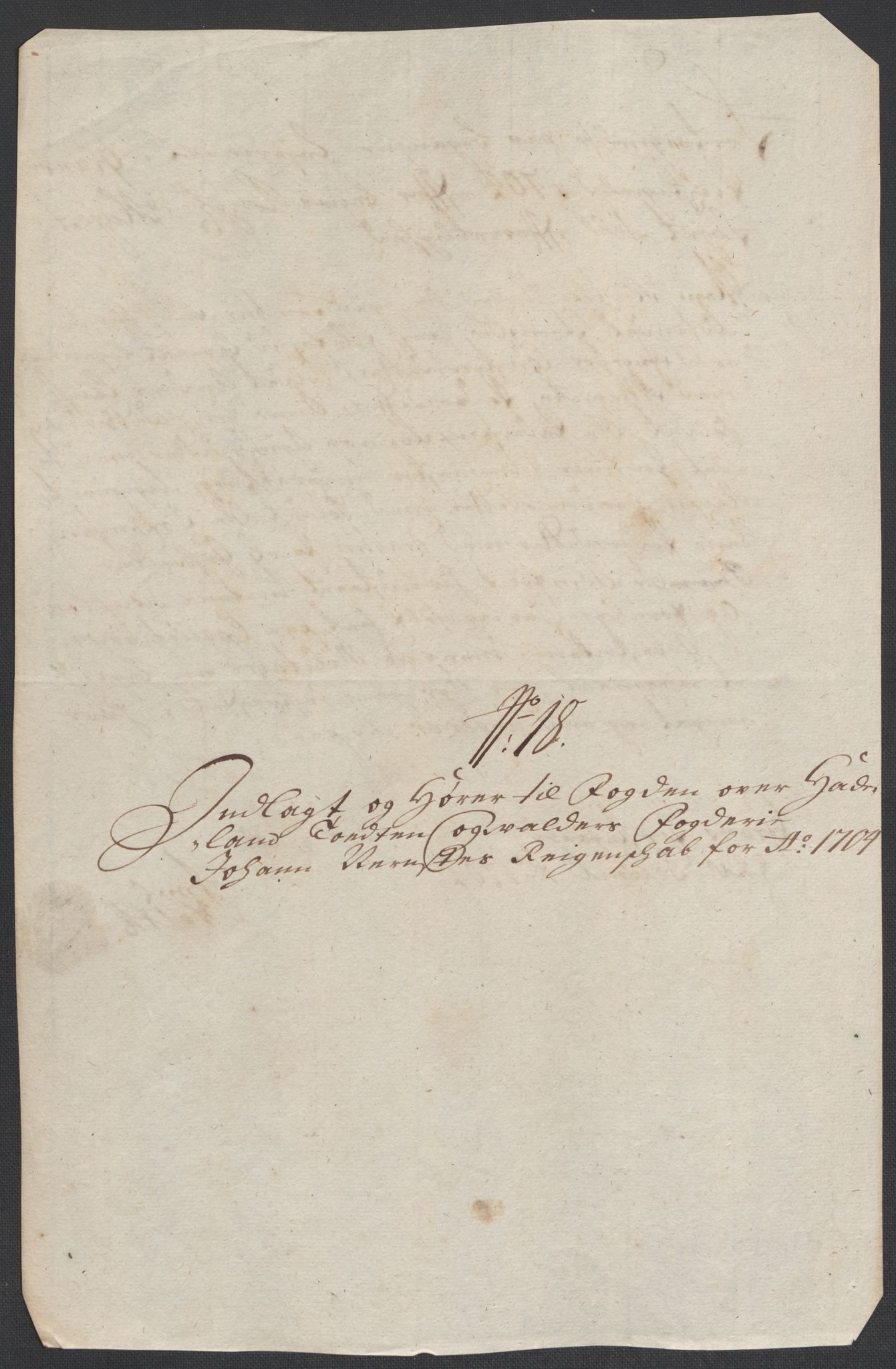 Rentekammeret inntil 1814, Reviderte regnskaper, Fogderegnskap, AV/RA-EA-4092/R18/L1302: Fogderegnskap Hadeland, Toten og Valdres, 1704, s. 96