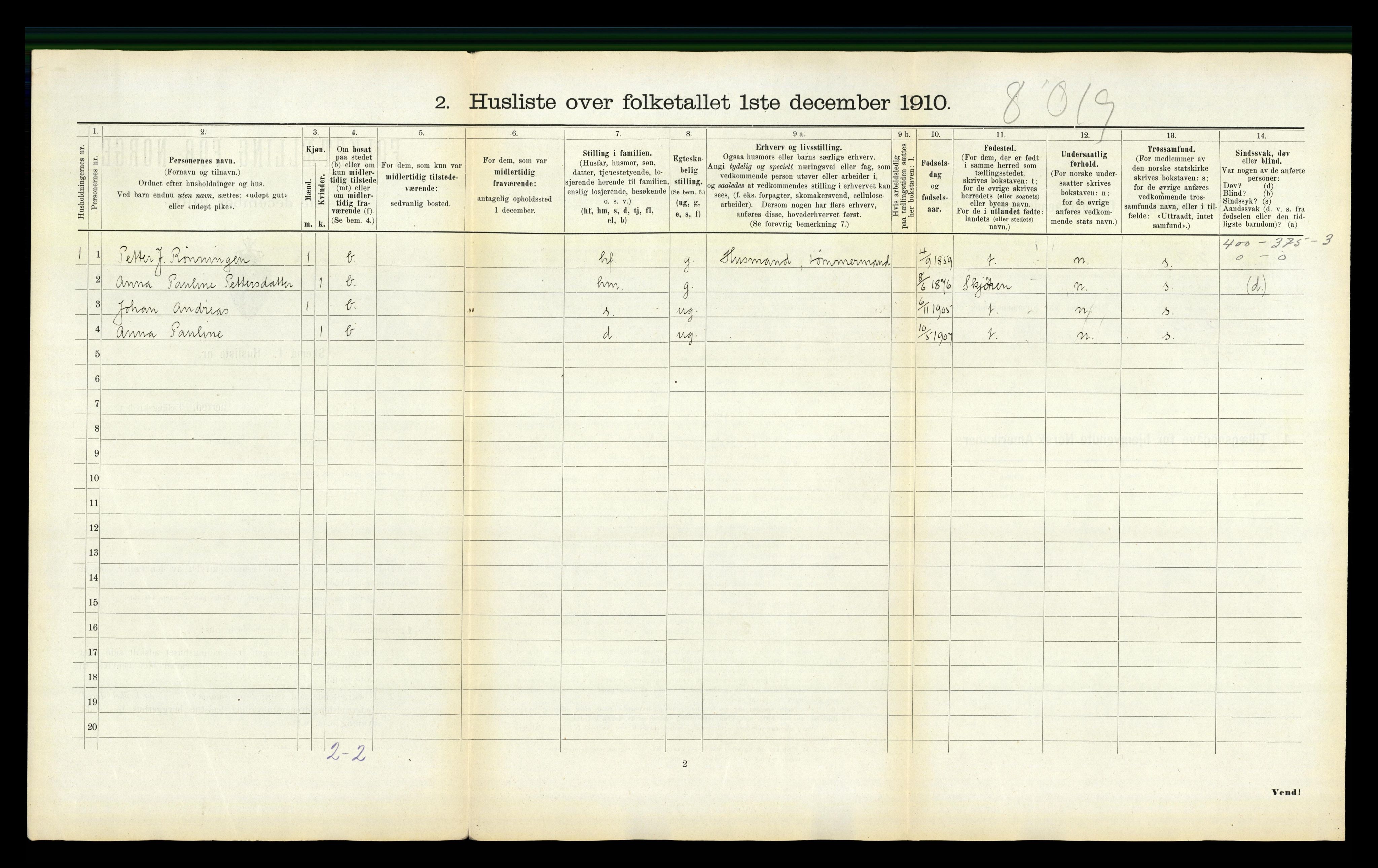 RA, Folketelling 1910 for 1723 Mosvik herred, 1910, s. 249