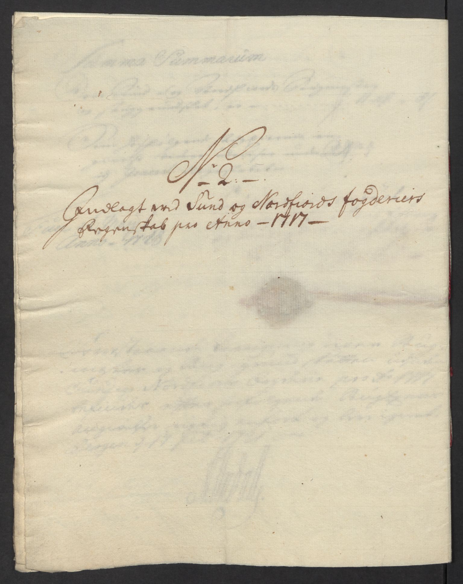 Rentekammeret inntil 1814, Reviderte regnskaper, Fogderegnskap, AV/RA-EA-4092/R53/L3441: Fogderegnskap Sunn- og Nordfjord, 1717-1718, s. 50