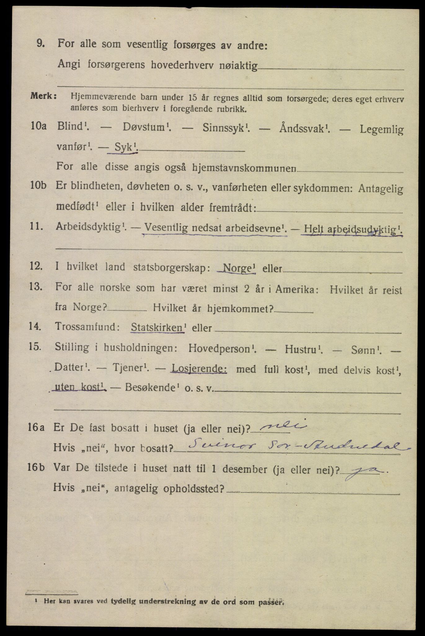 SAK, Folketelling 1920 for 1025 Grindheim herred, 1920, s. 548