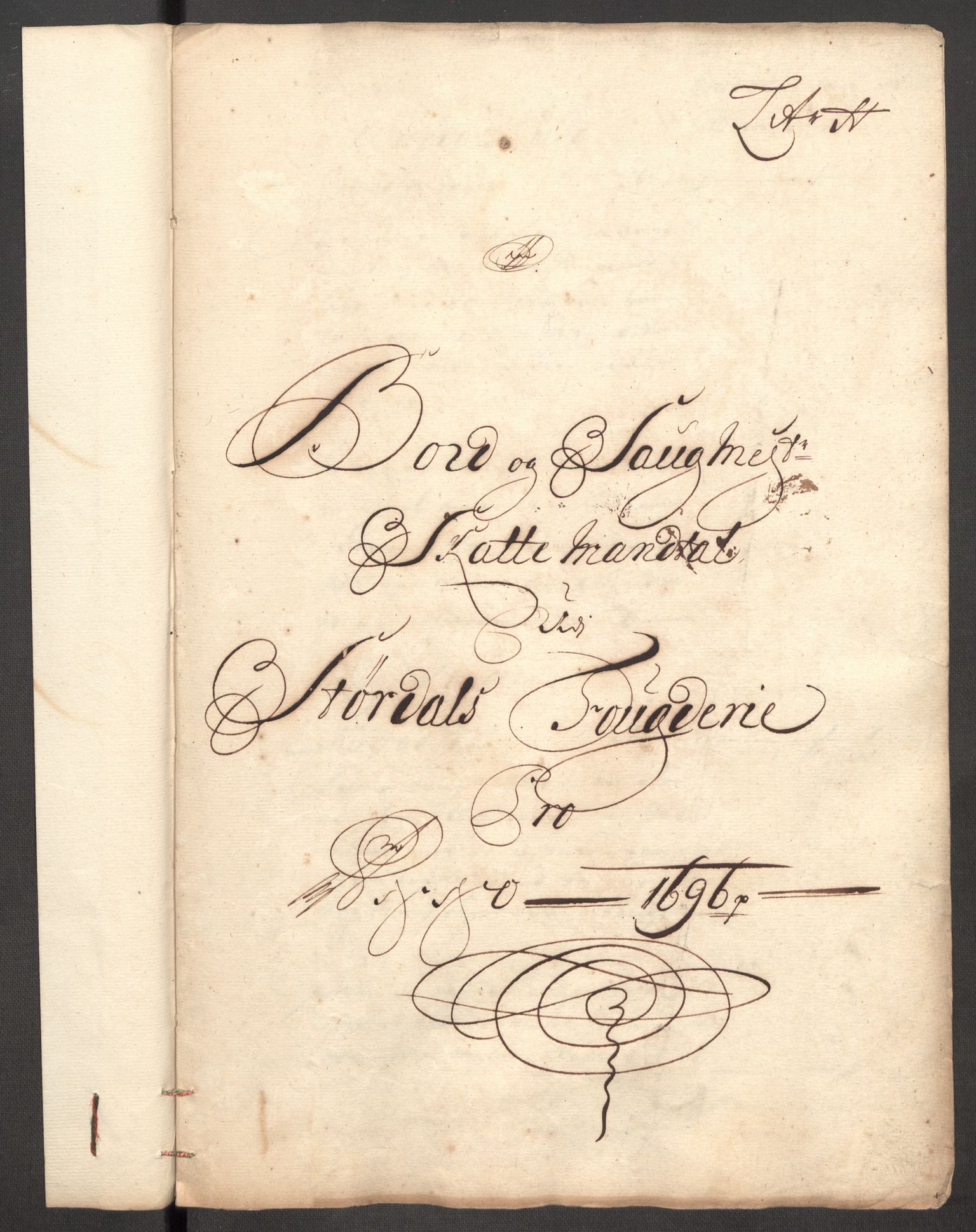 Rentekammeret inntil 1814, Reviderte regnskaper, Fogderegnskap, AV/RA-EA-4092/R62/L4188: Fogderegnskap Stjørdal og Verdal, 1696, s. 121