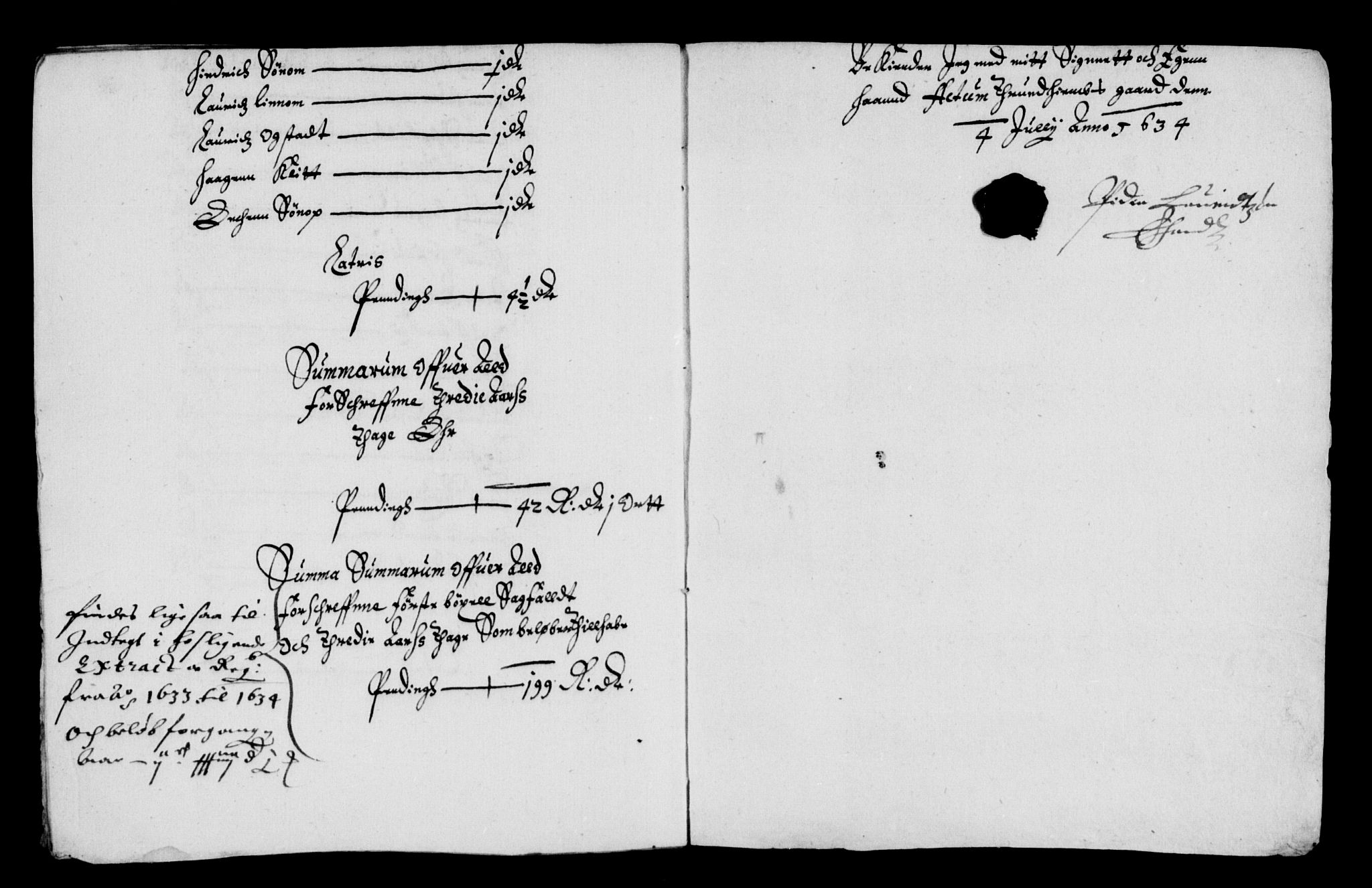 Rentekammeret inntil 1814, Reviderte regnskaper, Lensregnskaper, AV/RA-EA-5023/R/Rb/Rbw/L0051: Trondheim len, 1632-1634