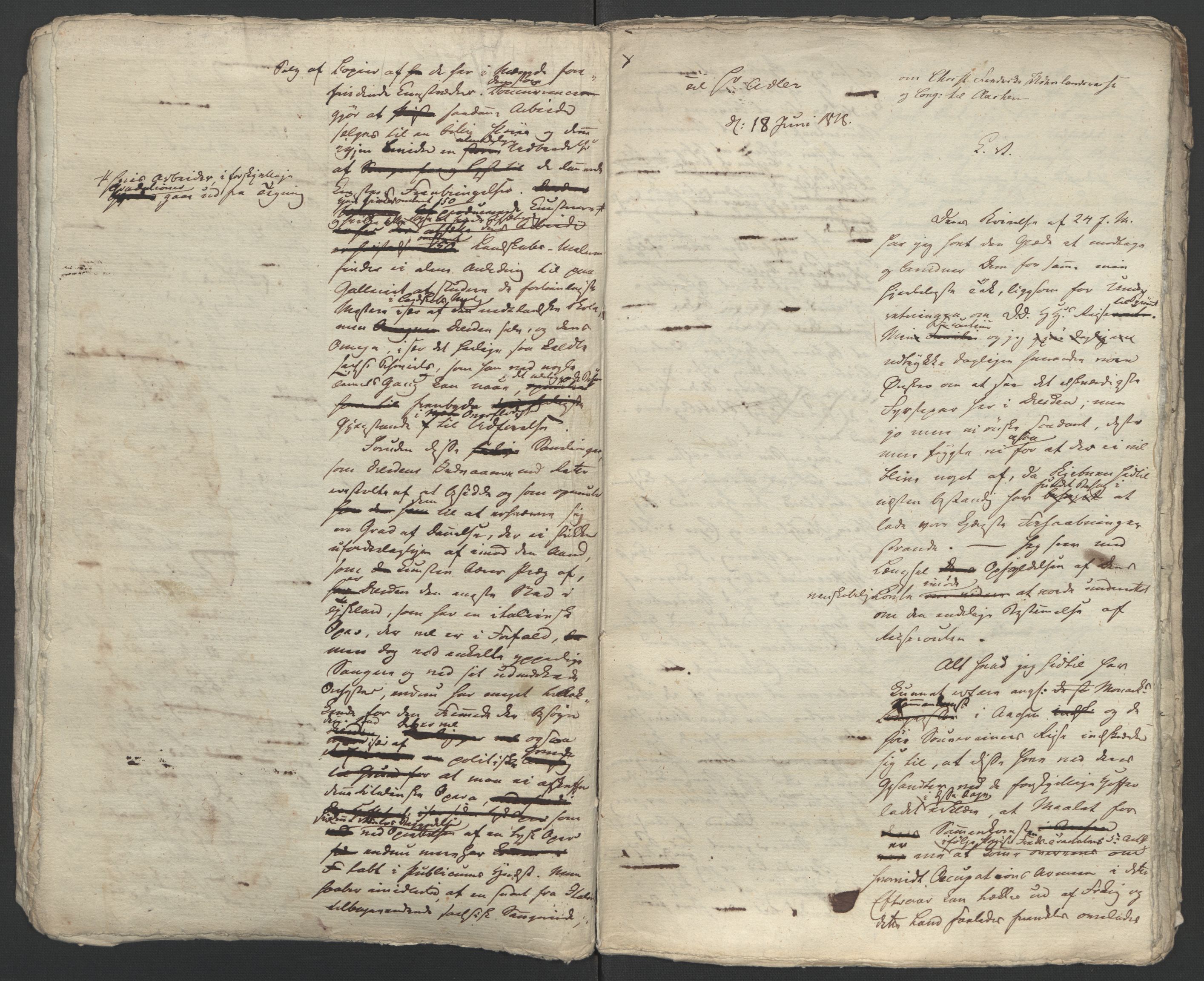 Faye, Andreas, AV/RA-PA-0015/F/Fh/L0026/0004: -- / Geheime-legationsraad Irgens-Berghs breve i consept 1817-1827, s. 14