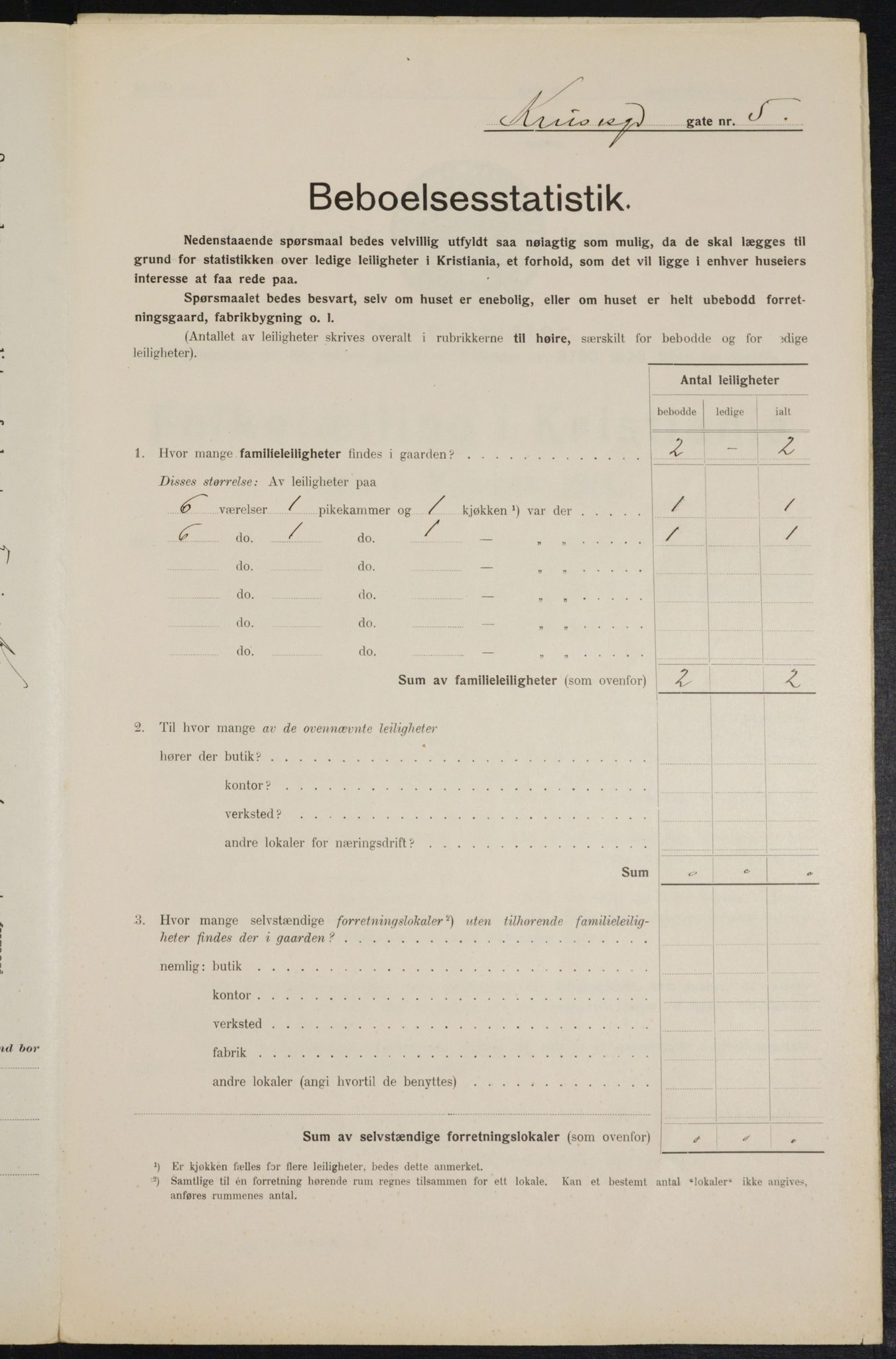 OBA, Kommunal folketelling 1.2.1914 for Kristiania, 1914, s. 54875