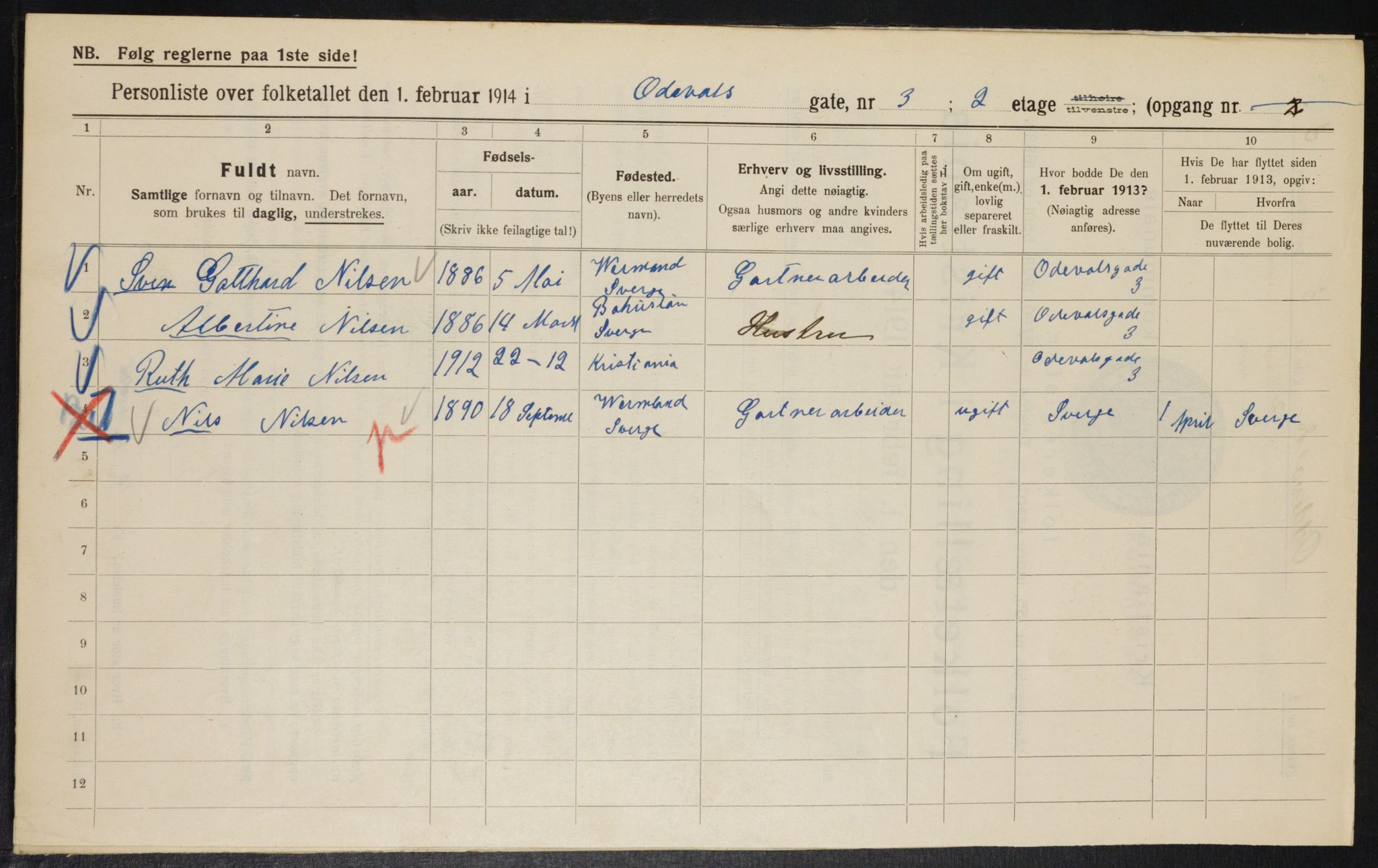 OBA, Kommunal folketelling 1.2.1914 for Kristiania, 1914, s. 74480