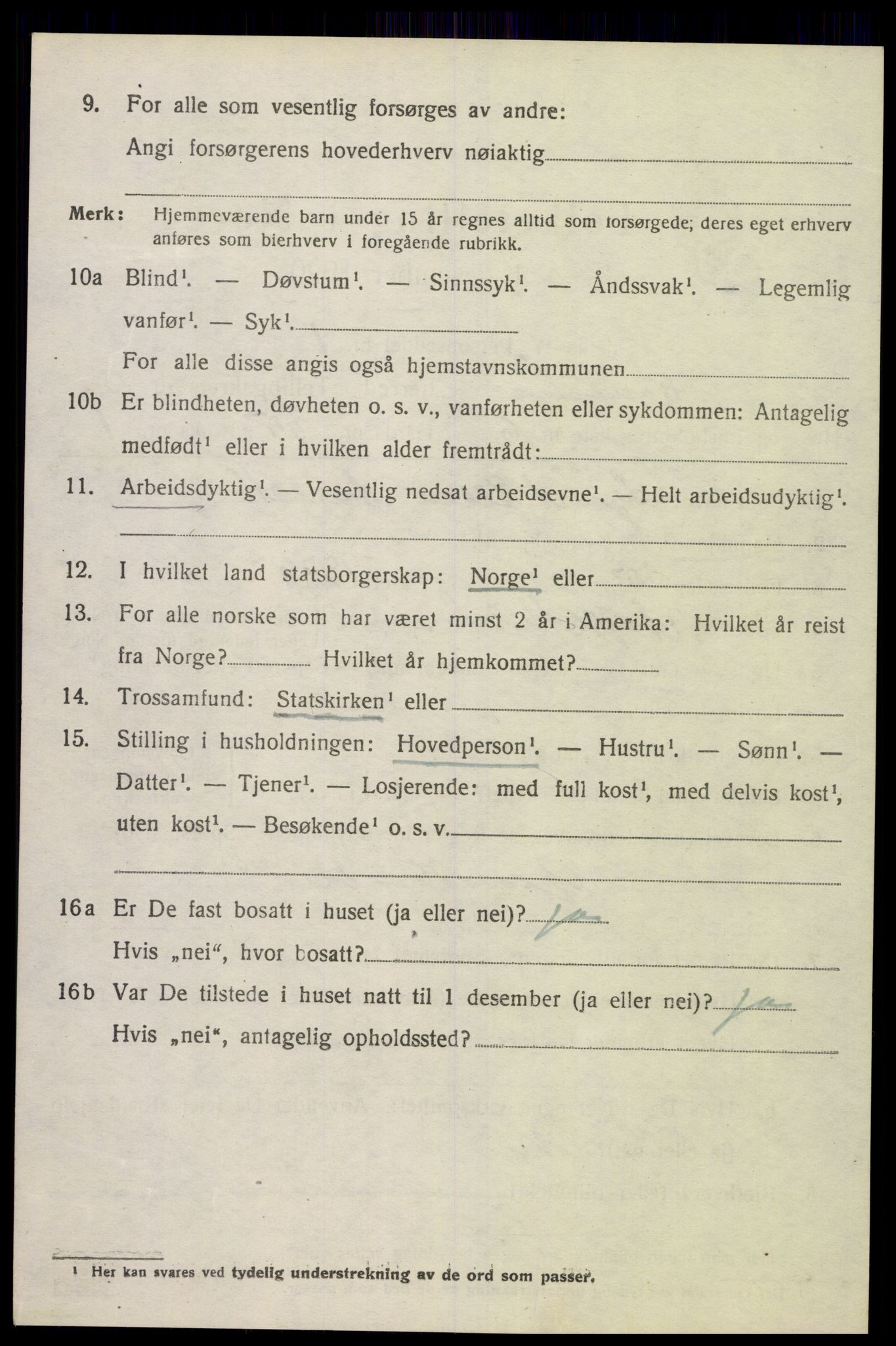 SAK, Folketelling 1920 for 1027 Konsmo herred, 1920, s. 1167
