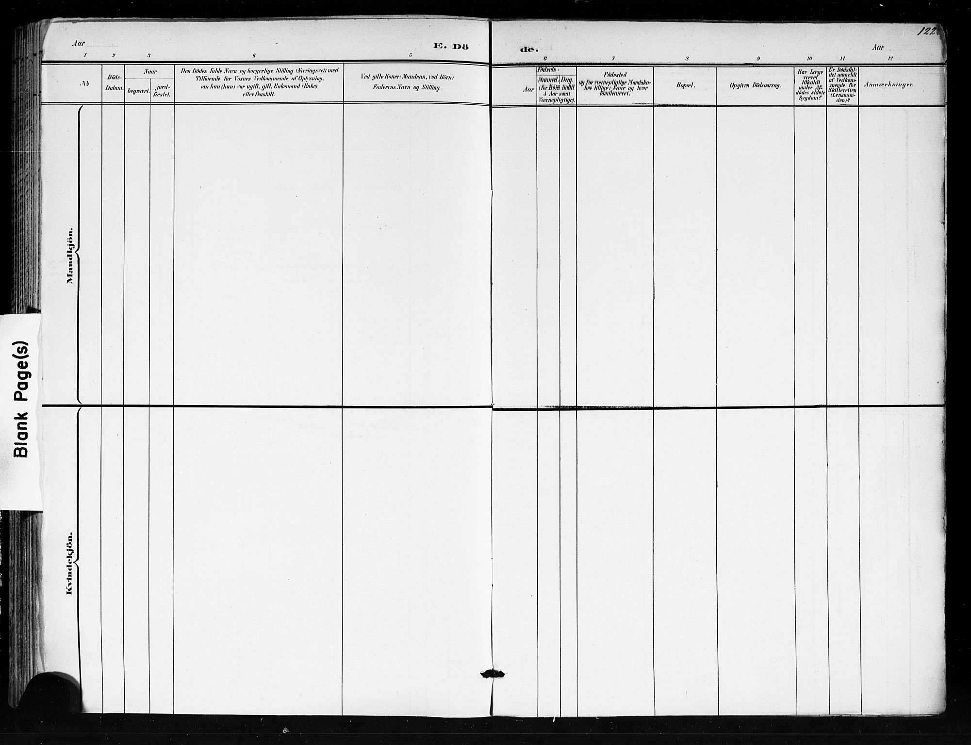 Tjøme kirkebøker, AV/SAKO-A-328/F/Fa/L0003: Ministerialbok nr. I 3, 1891-1900, s. 122