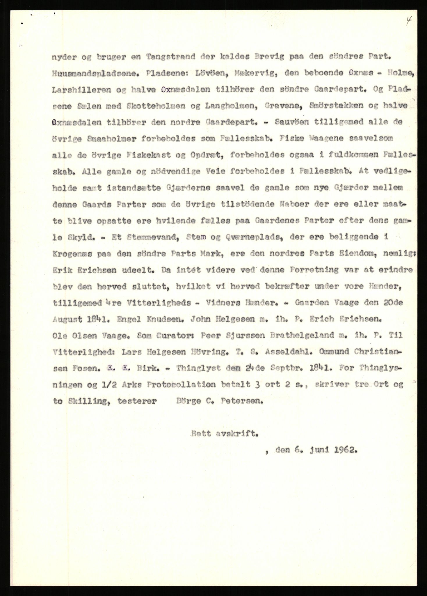 Statsarkivet i Stavanger, AV/SAST-A-101971/03/Y/Yj/L0096: Avskrifter sortert etter gårdsnavn: Vistad - Vågen søndre, 1750-1930, s. 441