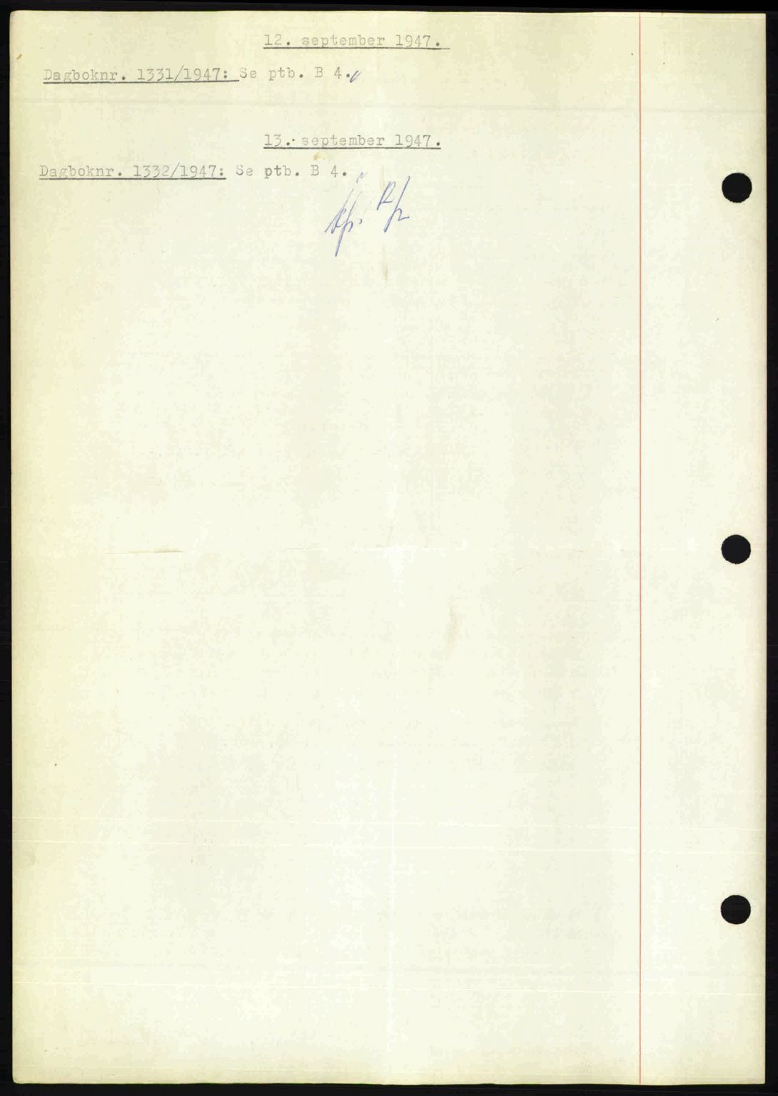 Nedenes sorenskriveri, AV/SAK-1221-0006/G/Gb/Gba/L0058: Pantebok nr. A10, 1947-1948, Dagboknr: 1331/1947