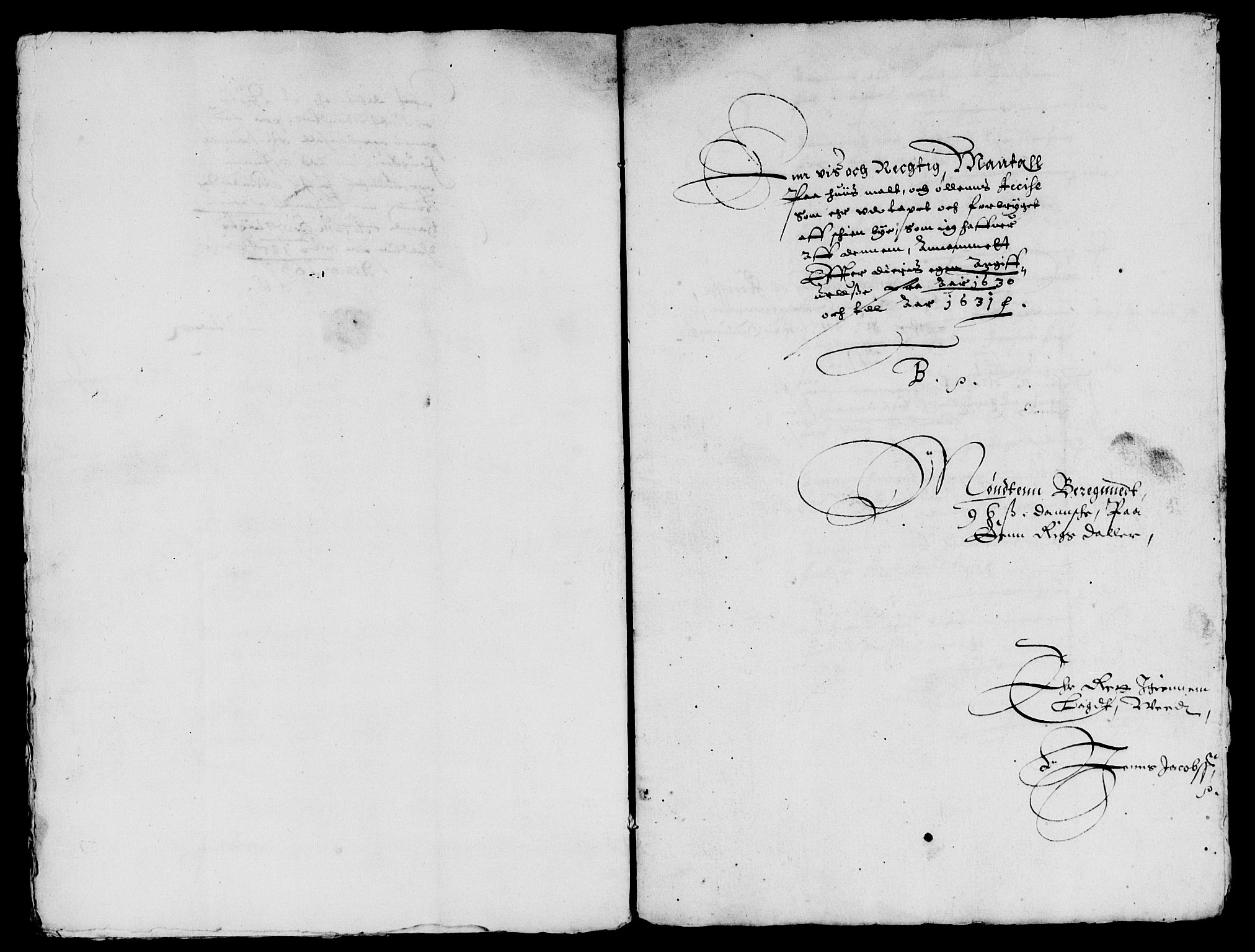 Rentekammeret inntil 1814, Reviderte regnskaper, Lensregnskaper, RA/EA-5023/R/Rb/Rbp/L0014: Bratsberg len, 1630-1631