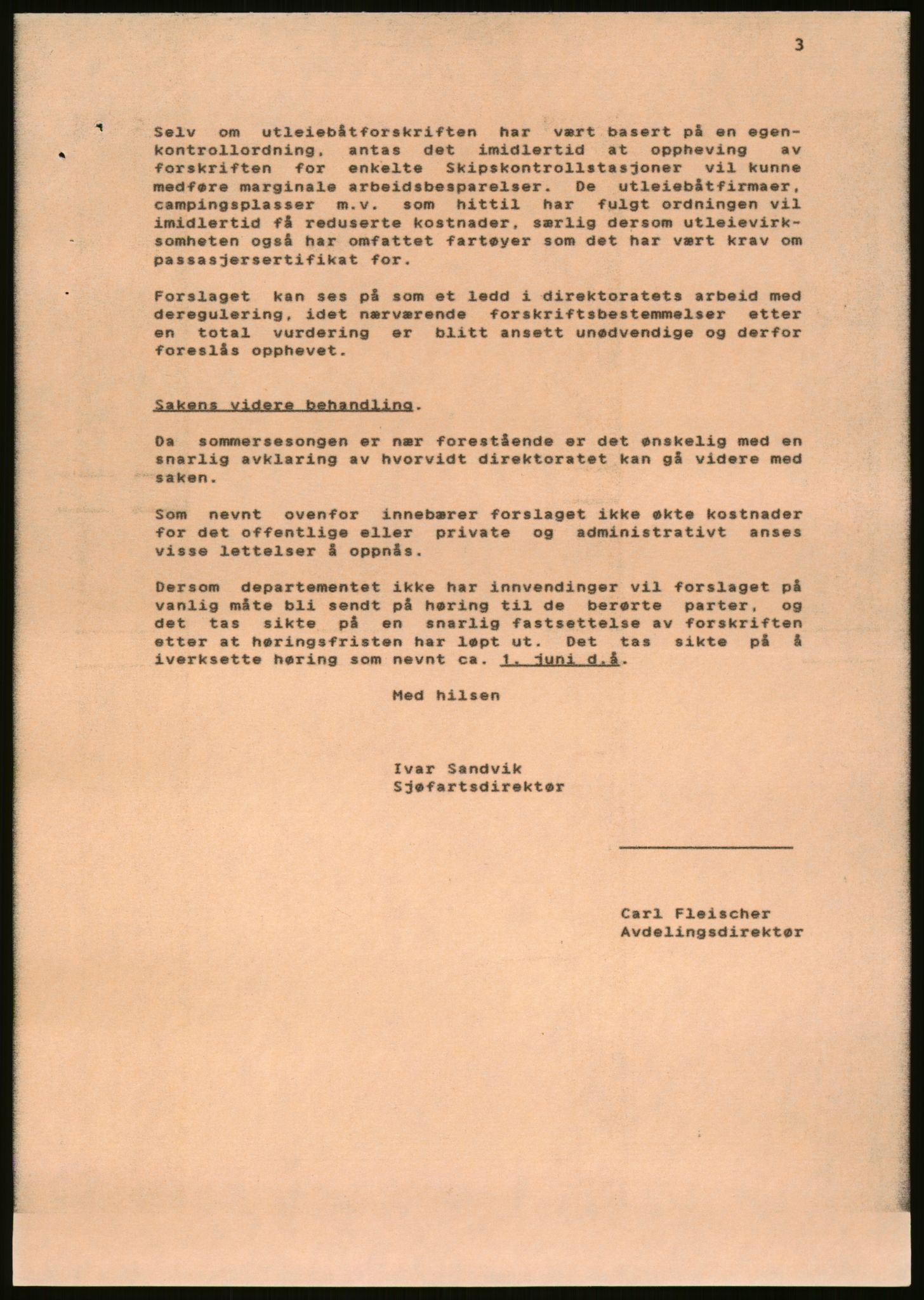 Sjøfartsdirektoratet med forløpere, generelt arkiv, AV/RA-S-1407/D/Du/Duc/L0642/0001: Skipskontrollen - Forskrifter / Forskrift om utleiebåter (2 mapper), 1978-1987, s. 497