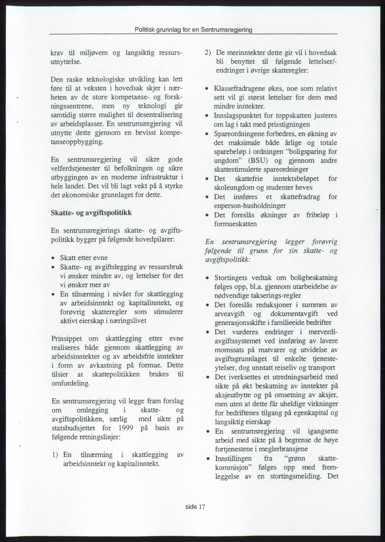 Forhandlingene mellom Kristelig Folkeparti, Senterpartiet og Venstre om dannelse av regjering, RA/PA-1073/A/L0001: Forhandlingsprotokoller, 1997, s. 171