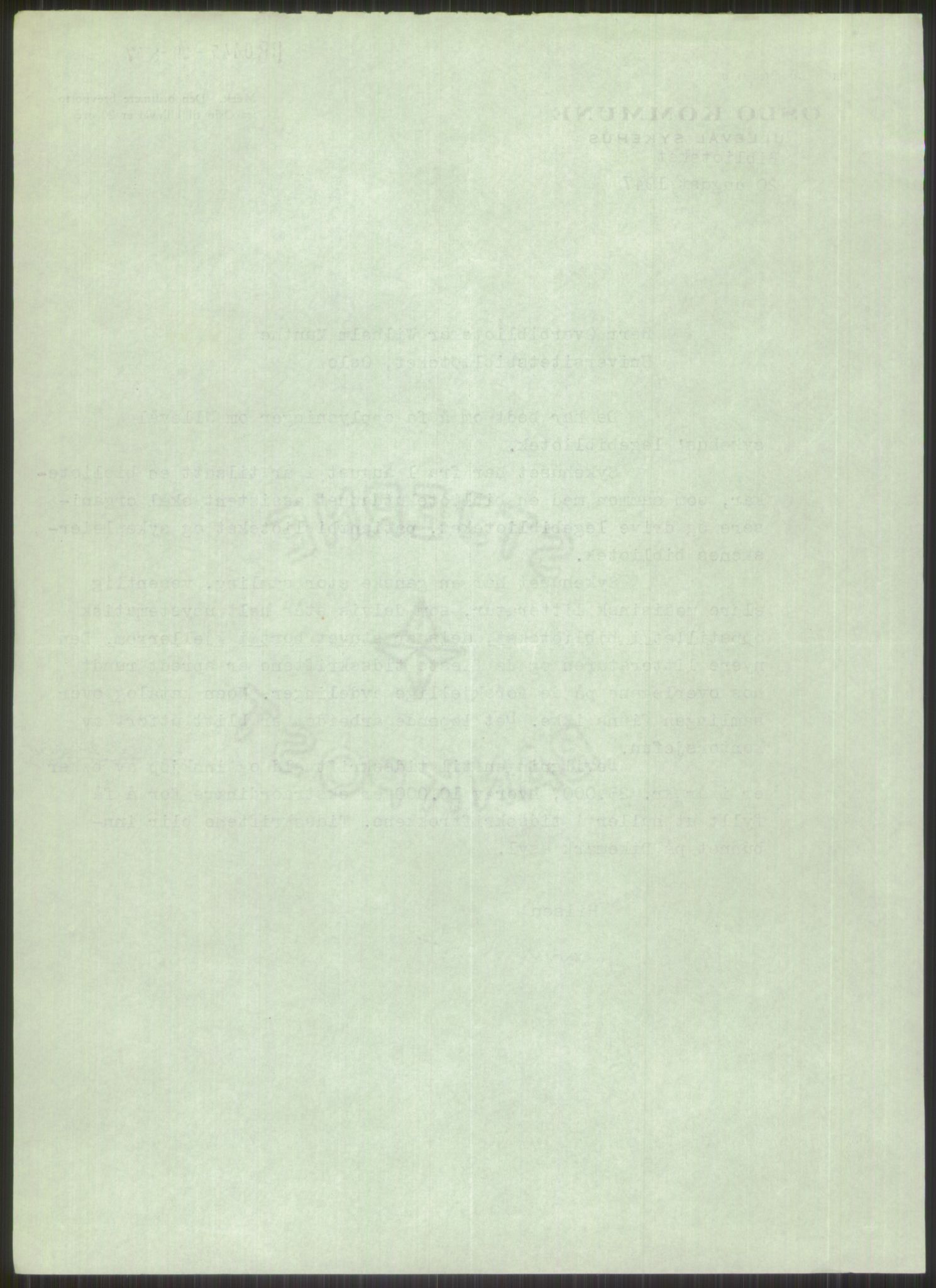 Universitetsbiblioteket i Oslo, AV/RA-S-4102/E/Ea/L0002/0001: -- / Norske bibliotekmøter, 1945-1954, s. 529