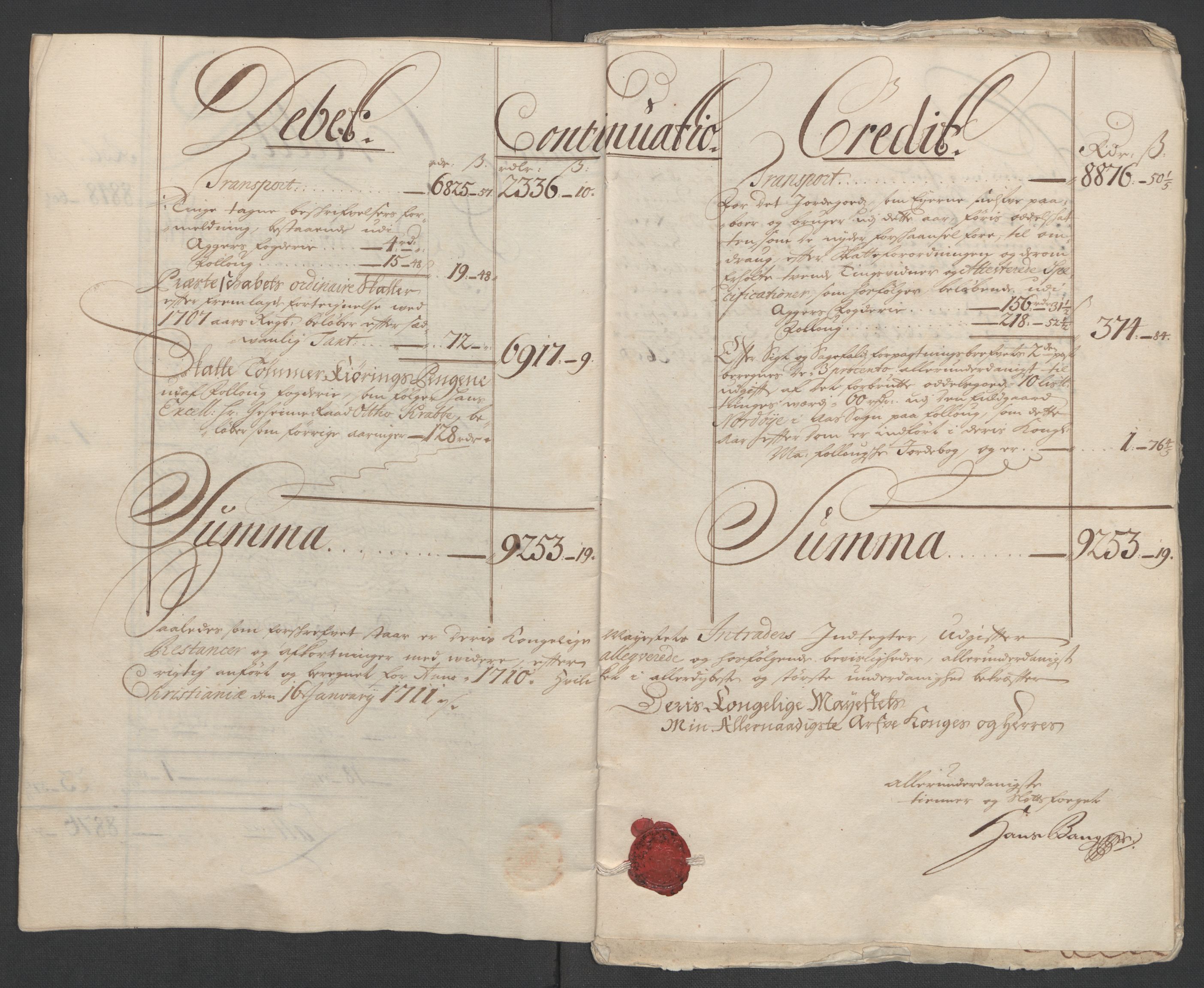 Rentekammeret inntil 1814, Reviderte regnskaper, Fogderegnskap, AV/RA-EA-4092/R10/L0448: Fogderegnskap Aker og Follo, 1710-1711, s. 14