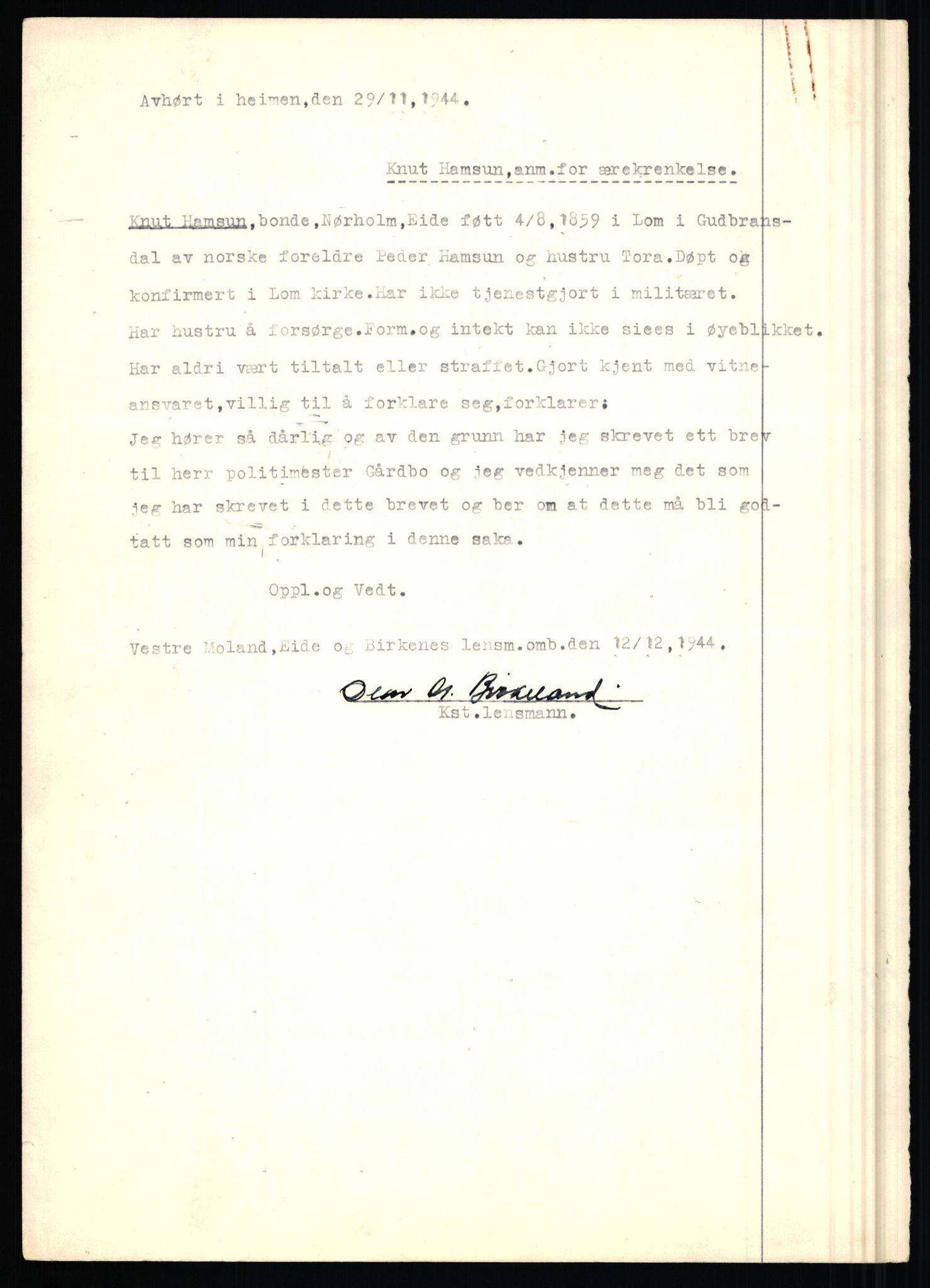 Landssvikarkivet, Arendal politikammer, AV/RA-S-3138-25/D/Dc, 1945-1951, s. 115