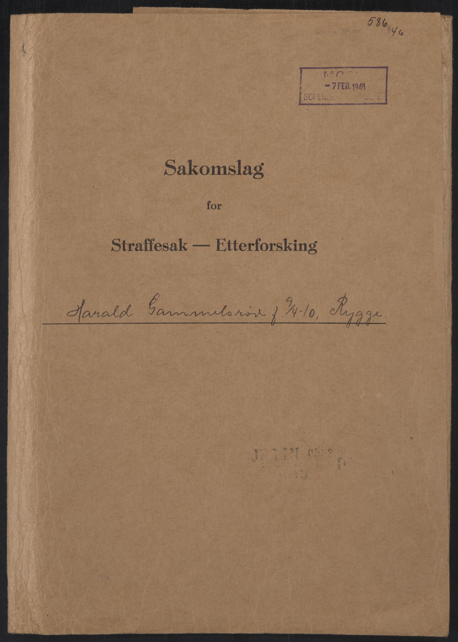 Landssvikarkivet, Moss politikammer, AV/RA-S-3138-05/D/Da, 1945-1949, s. 2