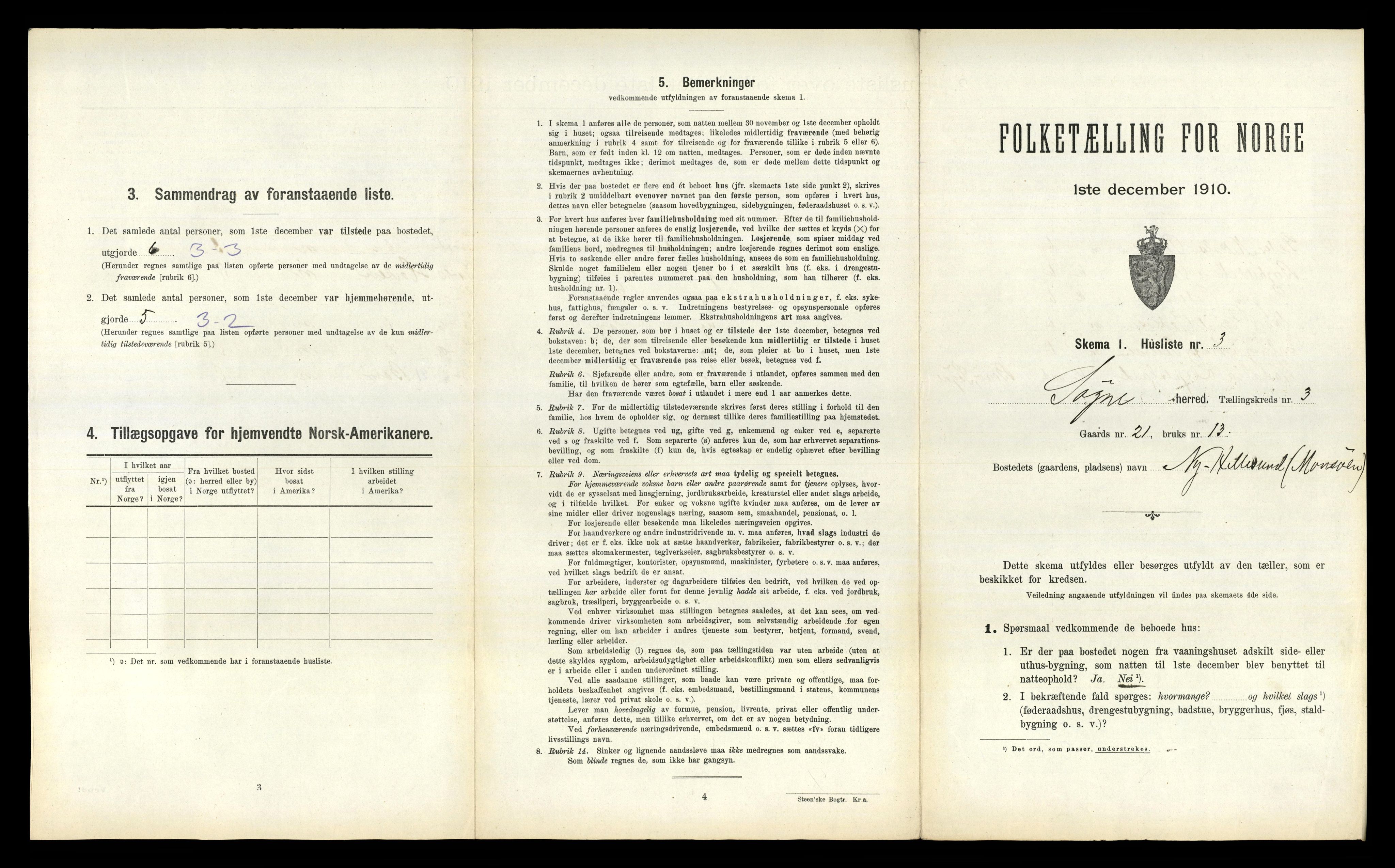 RA, Folketelling 1910 for 1018 Søgne herred, 1910, s. 134