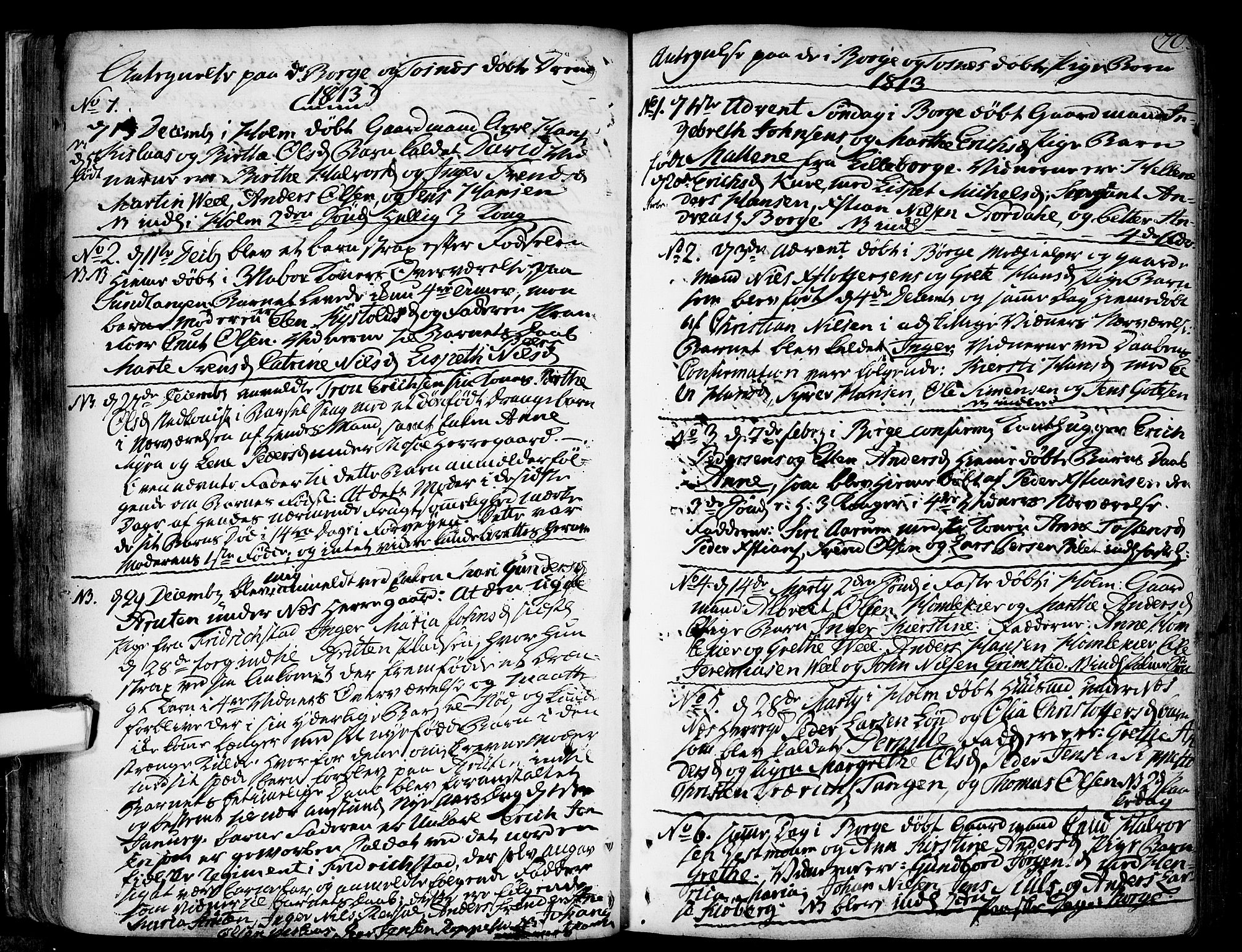 Borge prestekontor Kirkebøker, SAO/A-10903/F/Fa/L0002: Ministerialbok nr. I 2, 1791-1817, s. 70