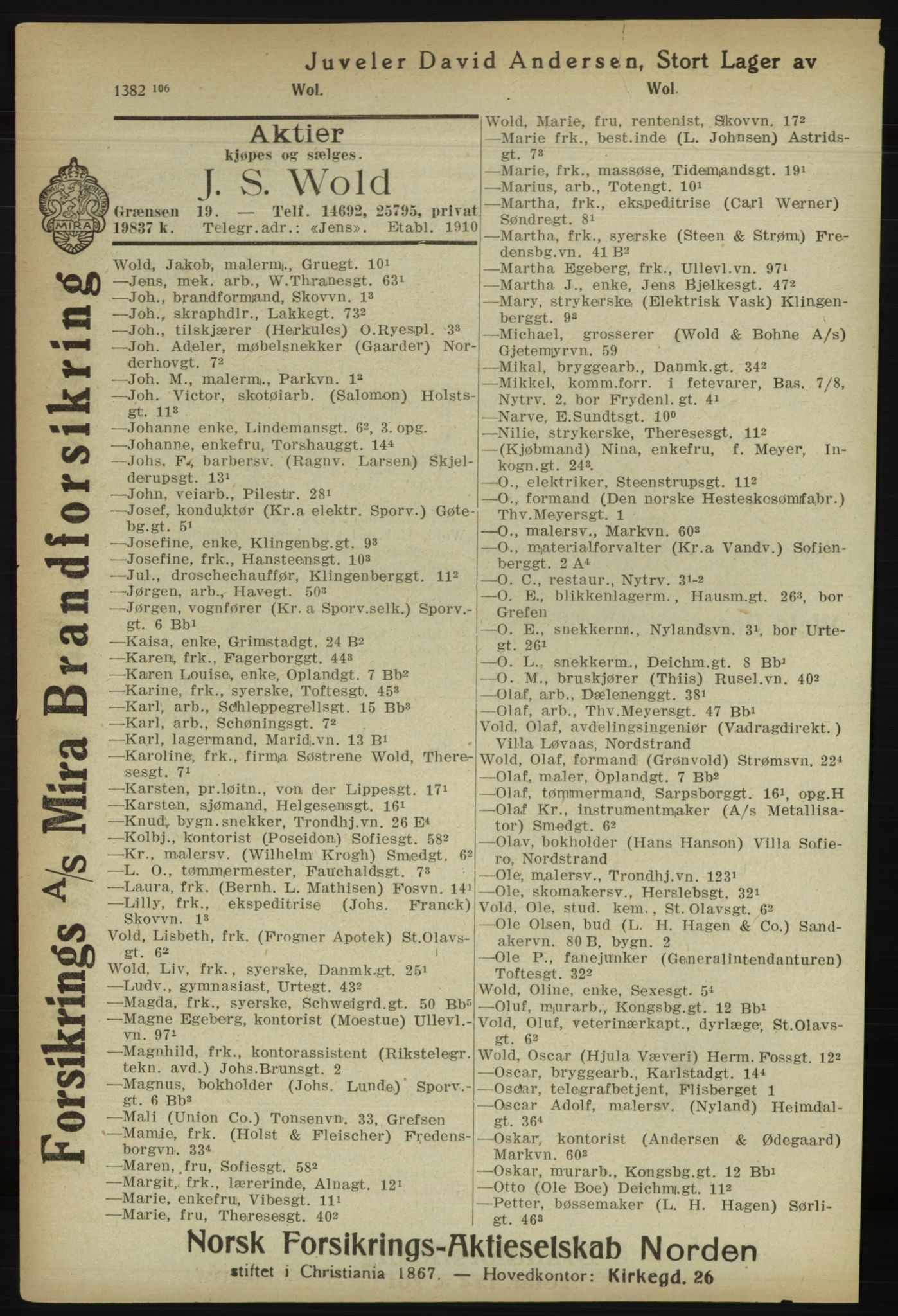 Kristiania/Oslo adressebok, PUBL/-, 1918, s. 1513