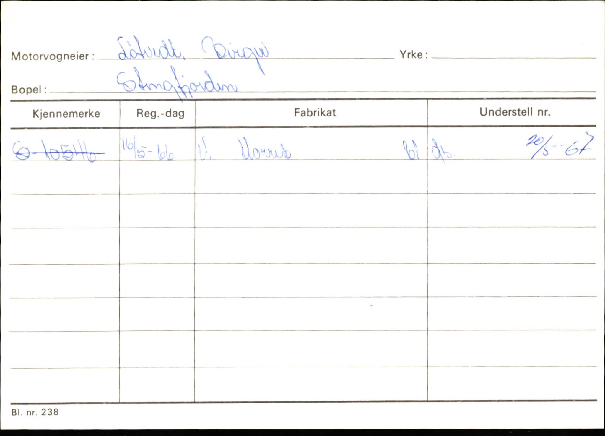 Statens vegvesen, Sogn og Fjordane vegkontor, AV/SAB-A-5301/4/F/L0132: Eigarregister Askvoll A-Å. Balestrand A-Å, 1945-1975, s. 820