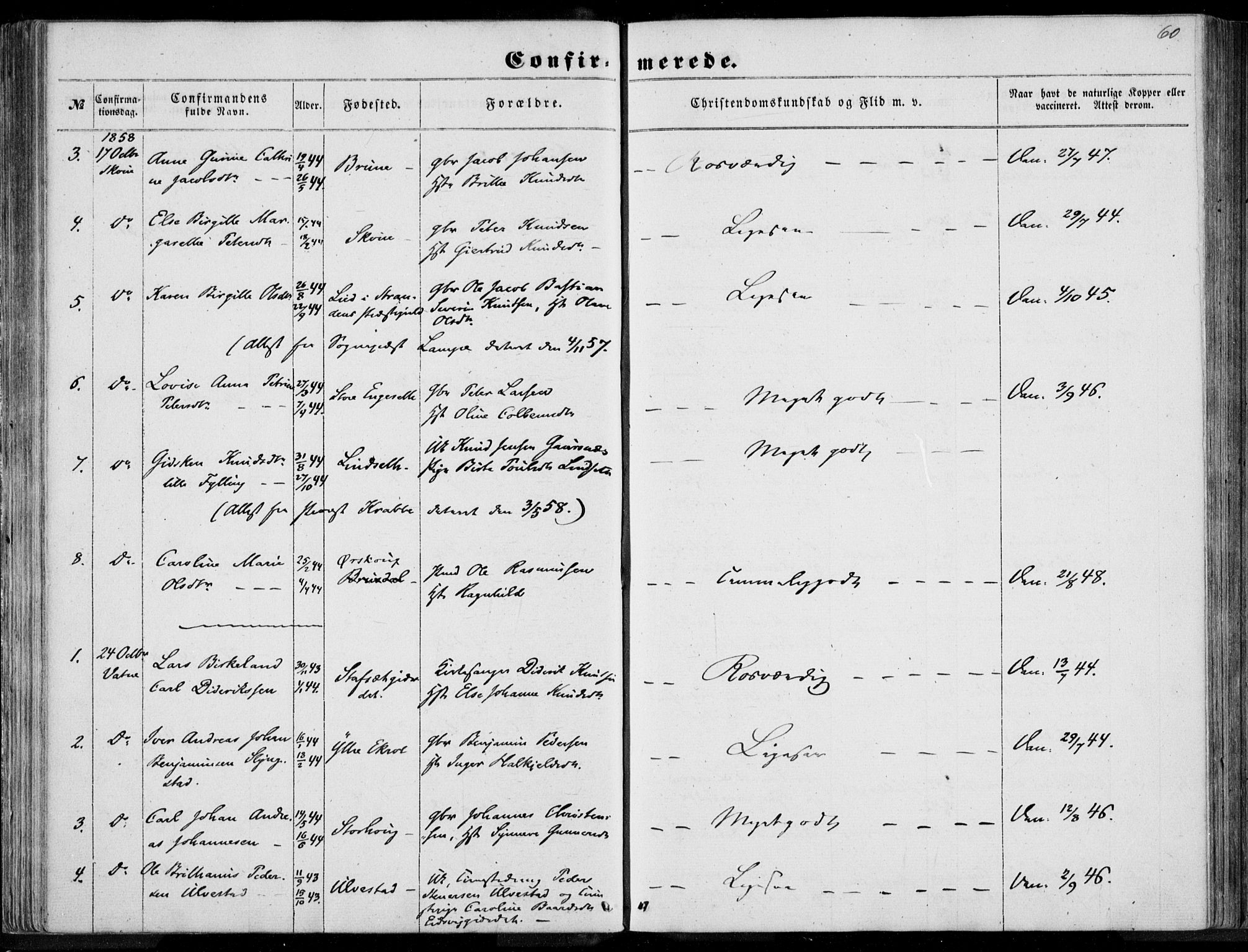 Ministerialprotokoller, klokkerbøker og fødselsregistre - Møre og Romsdal, AV/SAT-A-1454/524/L0354: Ministerialbok nr. 524A06, 1857-1863, s. 60