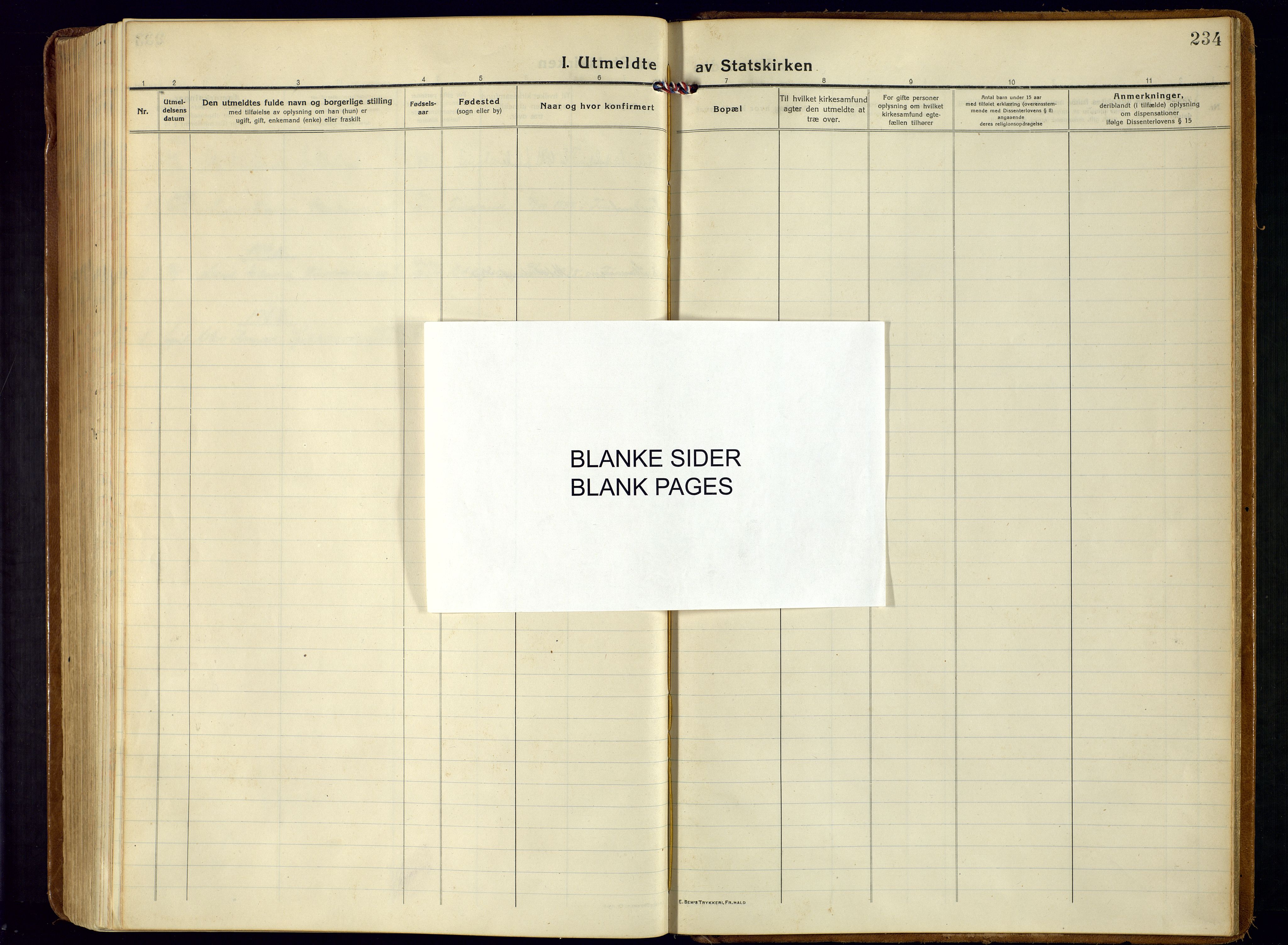 Bjelland sokneprestkontor, SAK/1111-0005/F/Fa/Fab/L0005: Ministerialbok nr. A 5, 1921-1951, s. 234