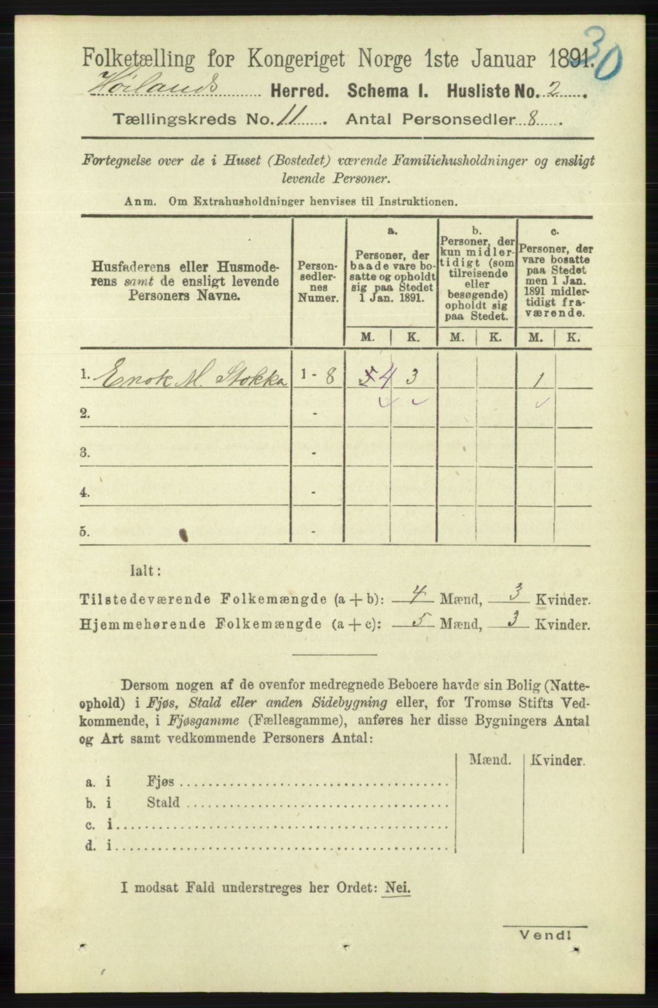 RA, Folketelling 1891 for 1123 Høyland herred, 1891, s. 4414