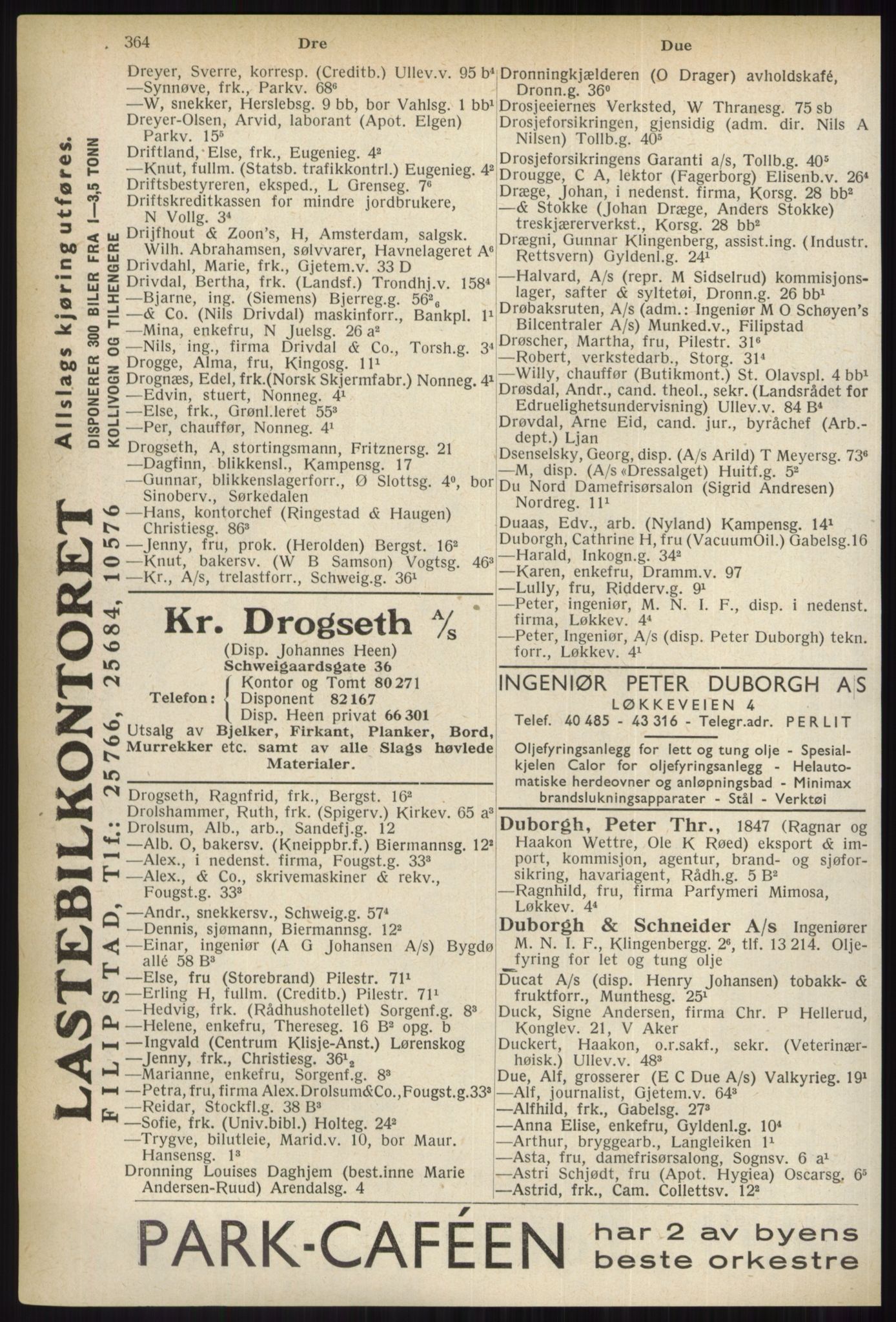 Kristiania/Oslo adressebok, PUBL/-, 1937, s. 364
