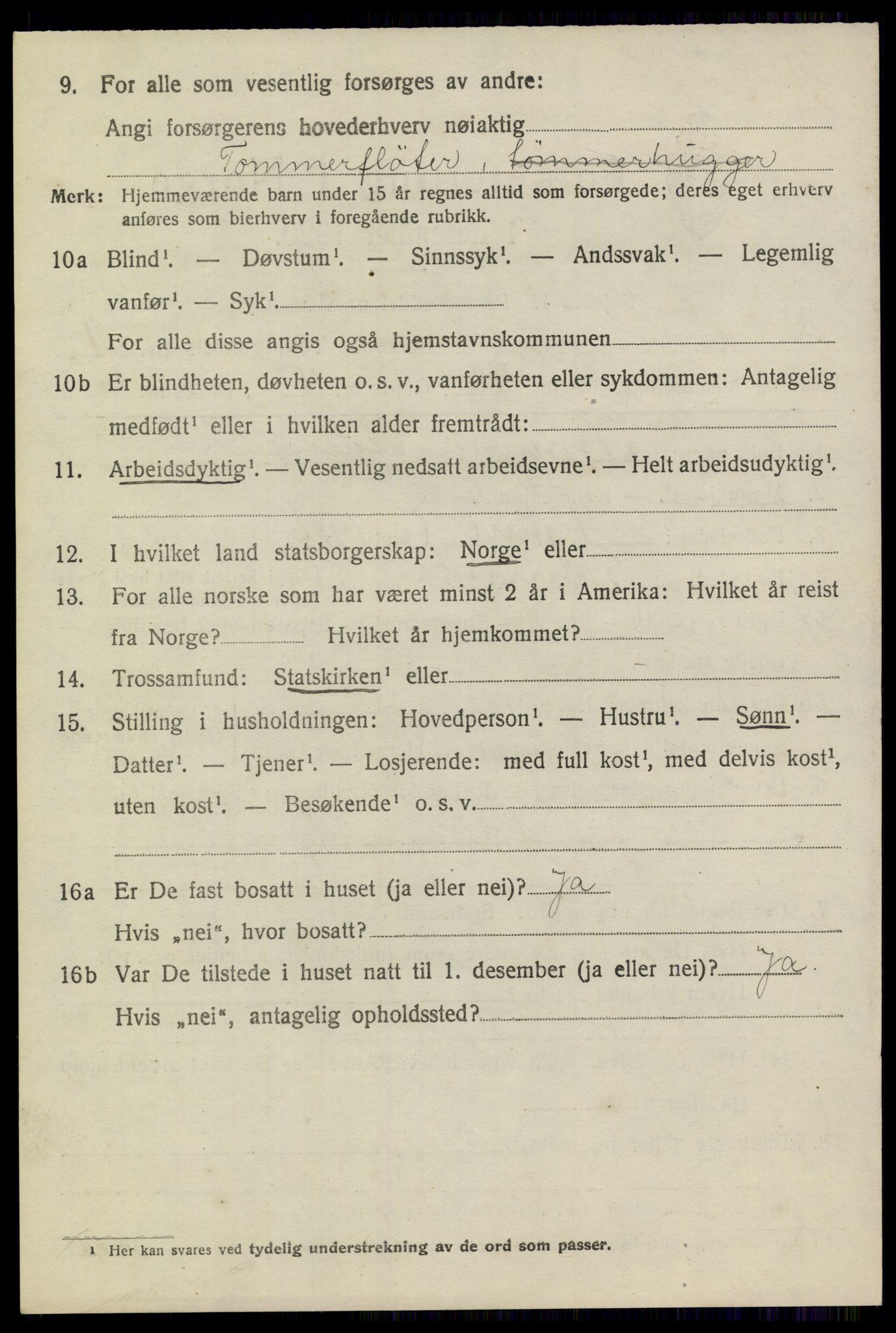 SAKO, Folketelling 1920 for 0816 Sannidal herred, 1920, s. 1606
